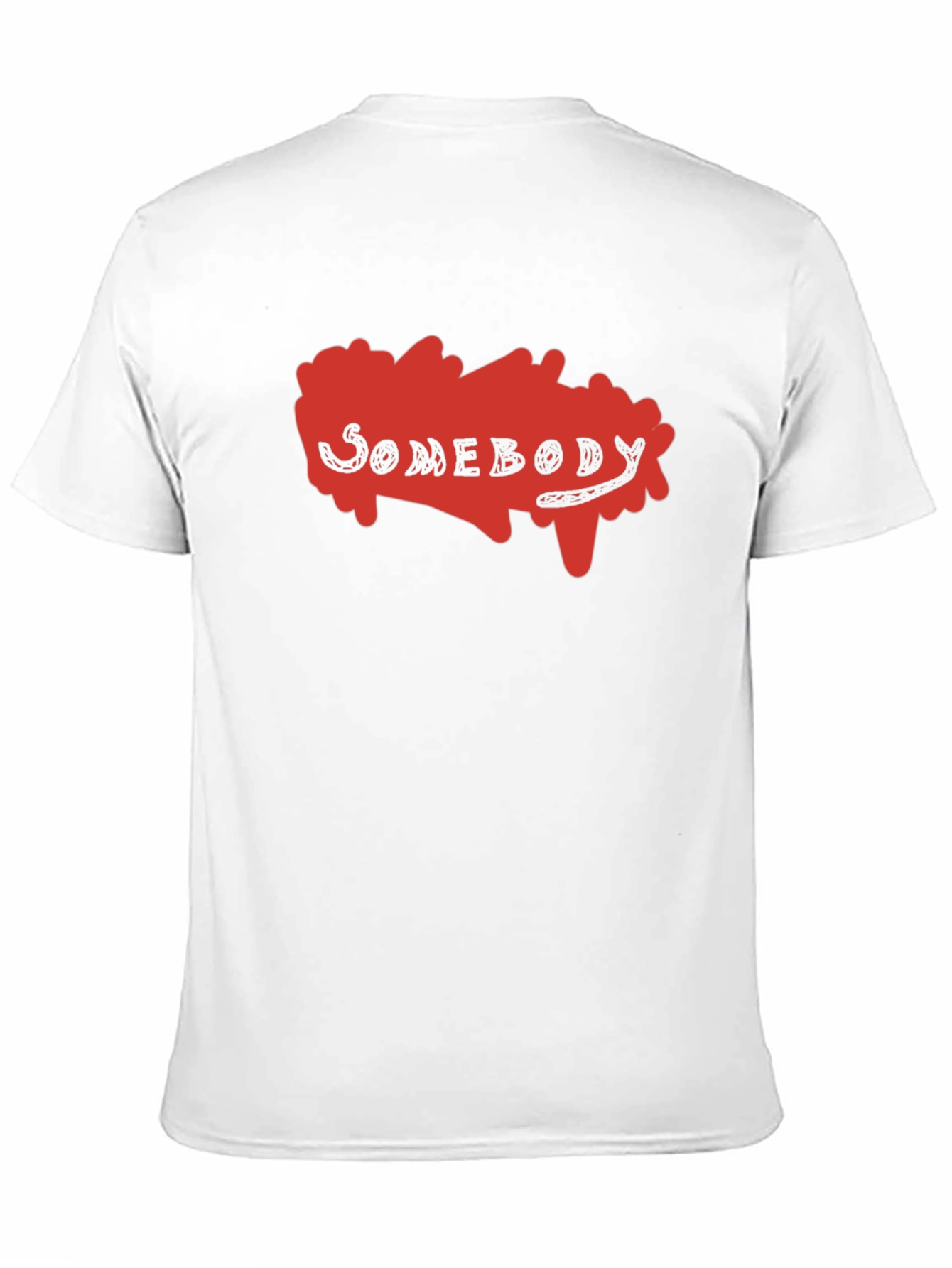 Somebody Graphic Print T-Shirt - Black