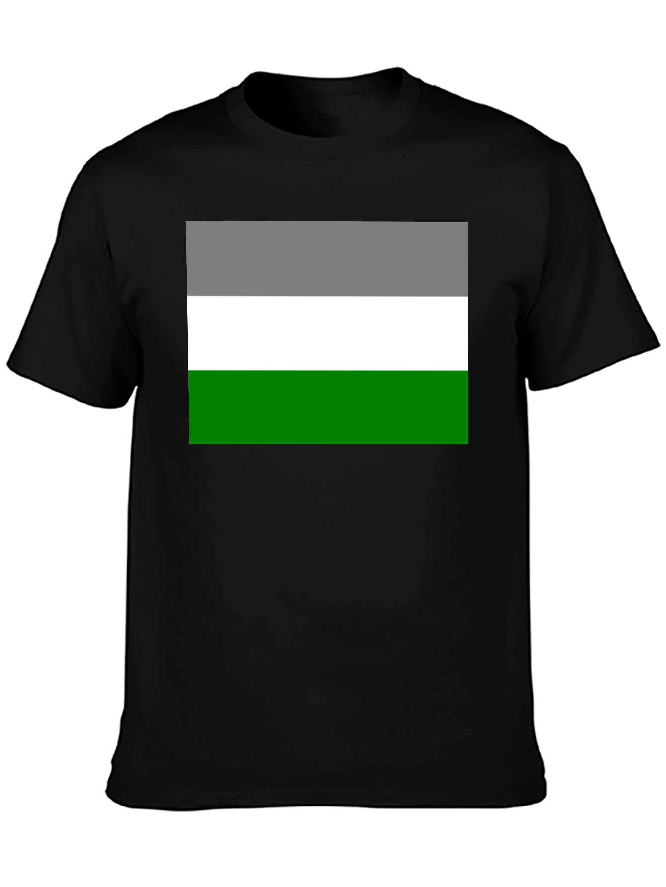 Aromantic Pride Flag T-Shirt - Black