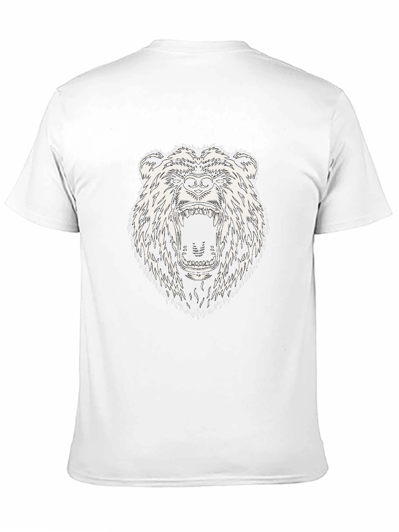 Roaring Bear Graphic Black T-Shirt