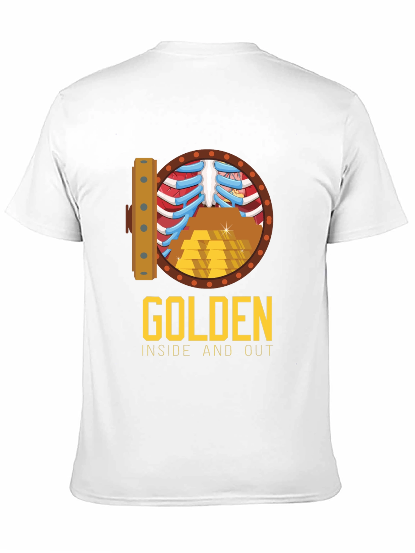 Golden Inside & Out Graphic Tee - Bold Style