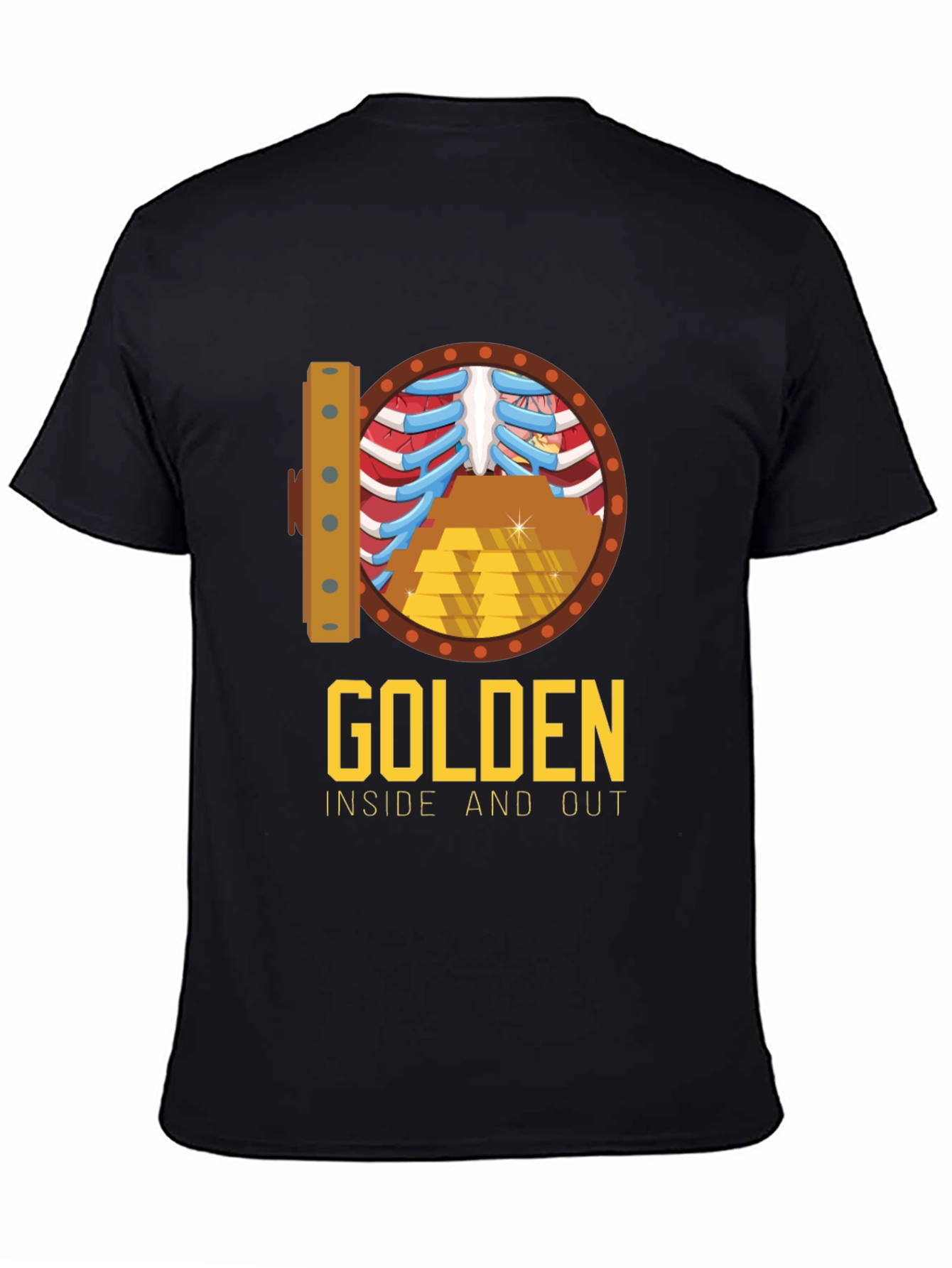 Golden Inside & Out Graphic Tee - Bold Style