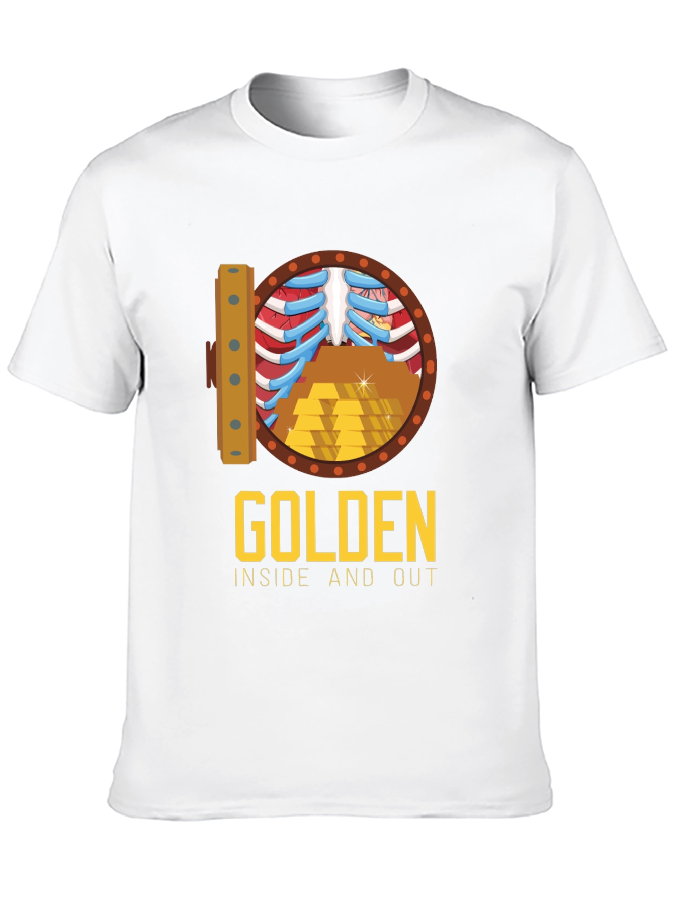 Golden Inside & Out Graphic Tee - Bold Style
