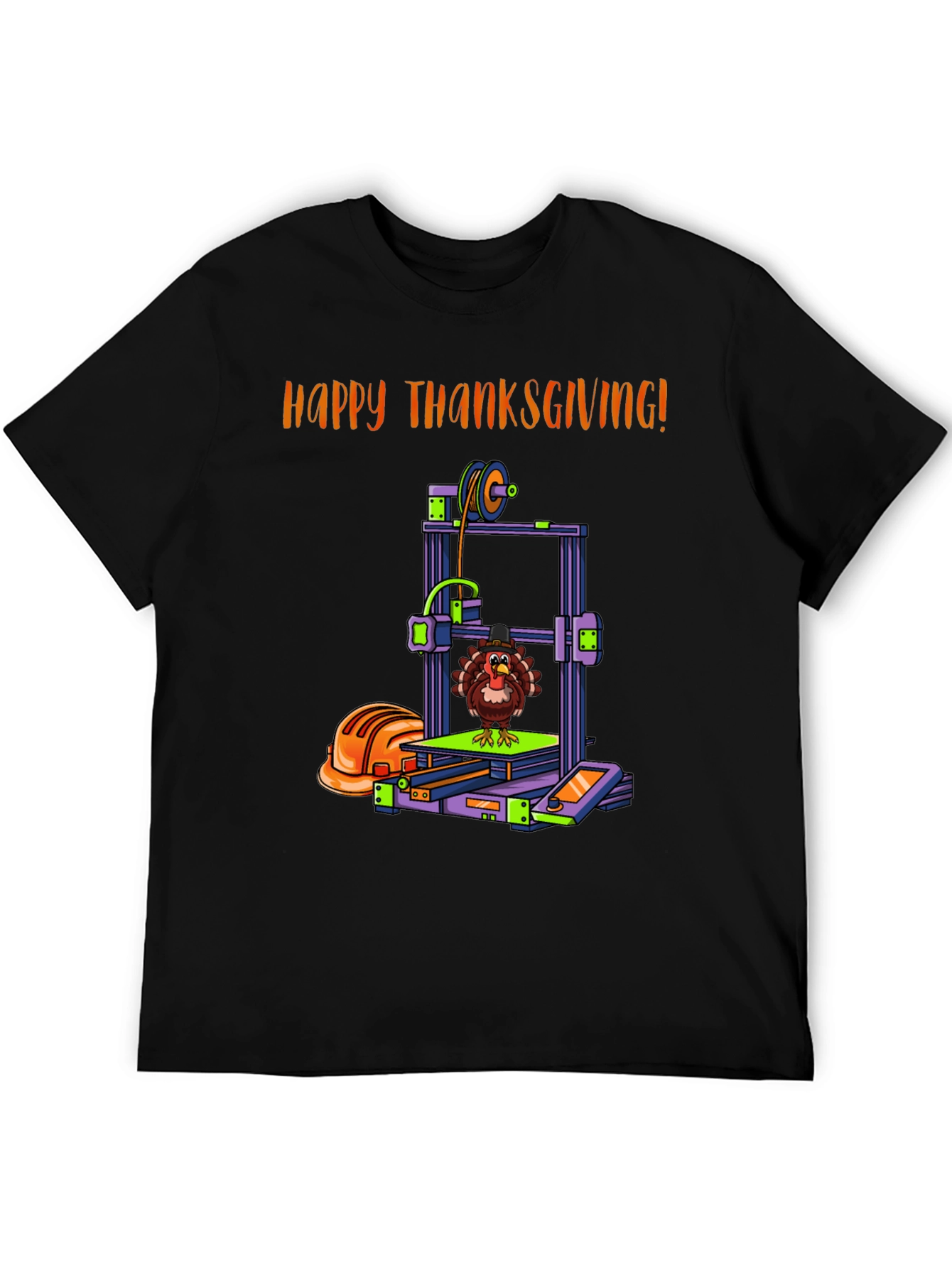 Happy Thanksgiving 3D Printer Turkey T-Shirt