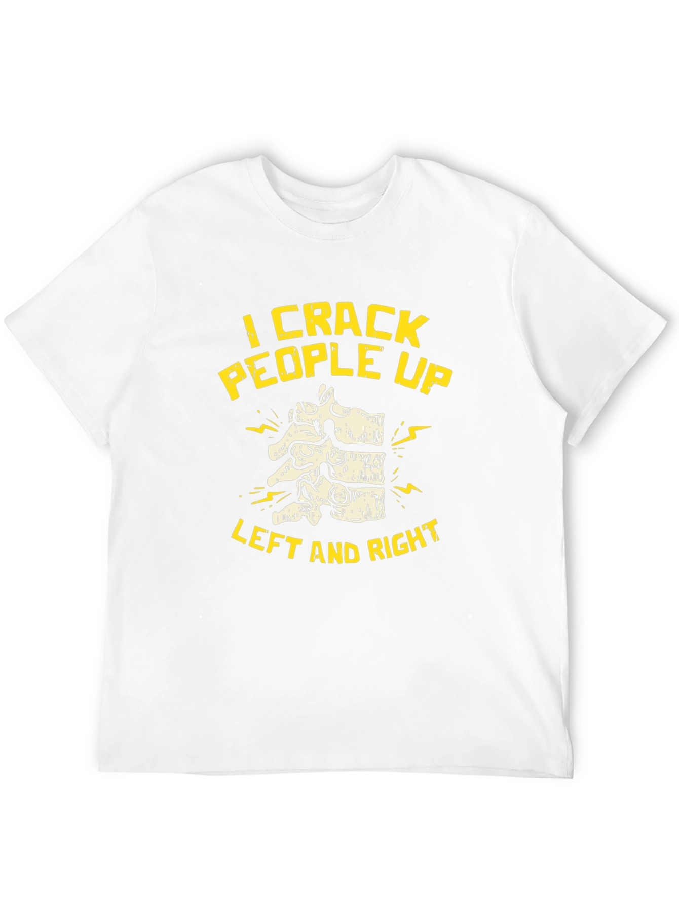 Chiropractor I Crack People Up Black T-Shirt
