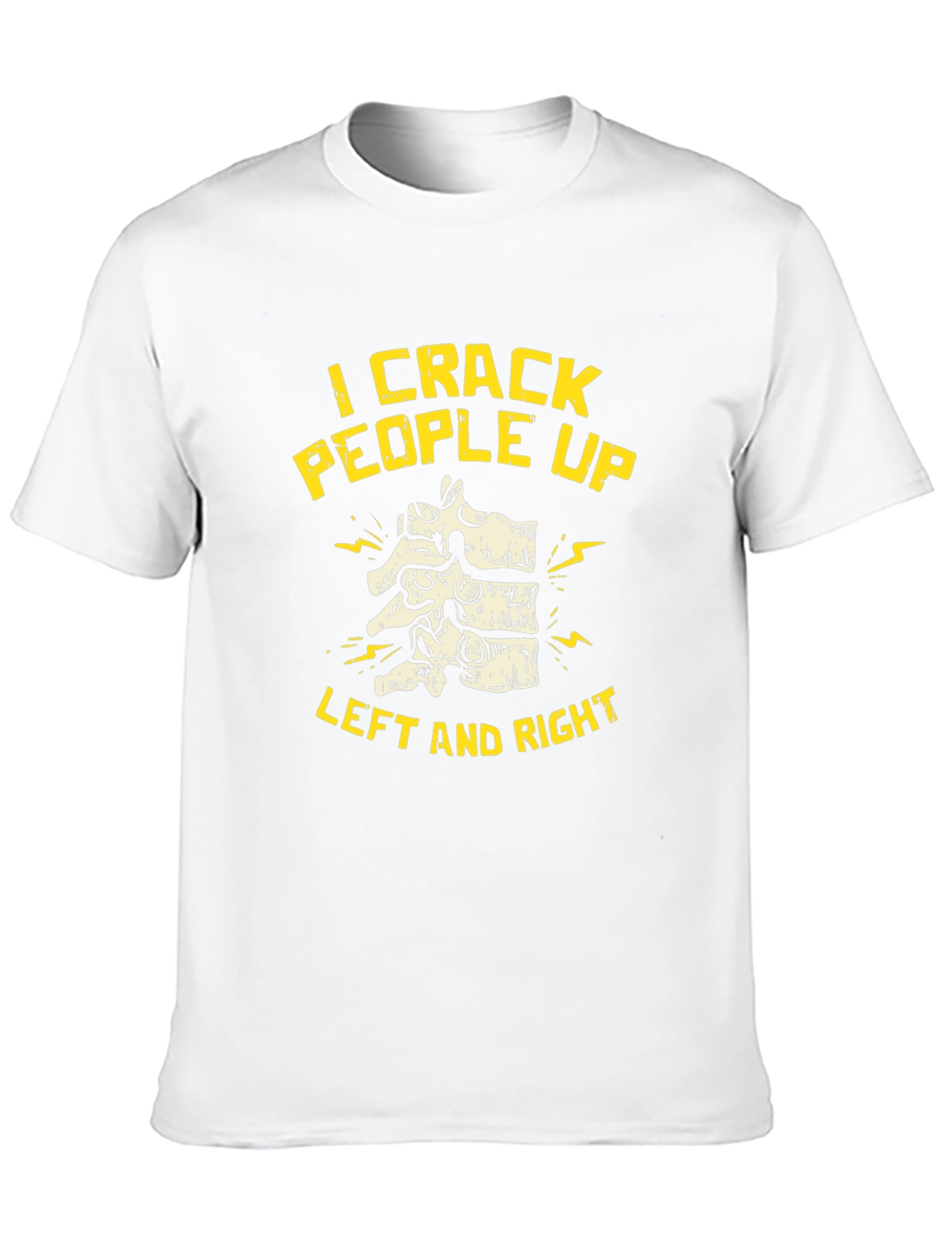 Chiropractor I Crack People Up Black T-Shirt