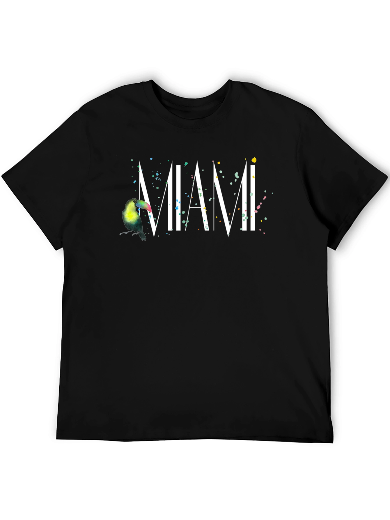 Miami Toucan Black T-Shirt