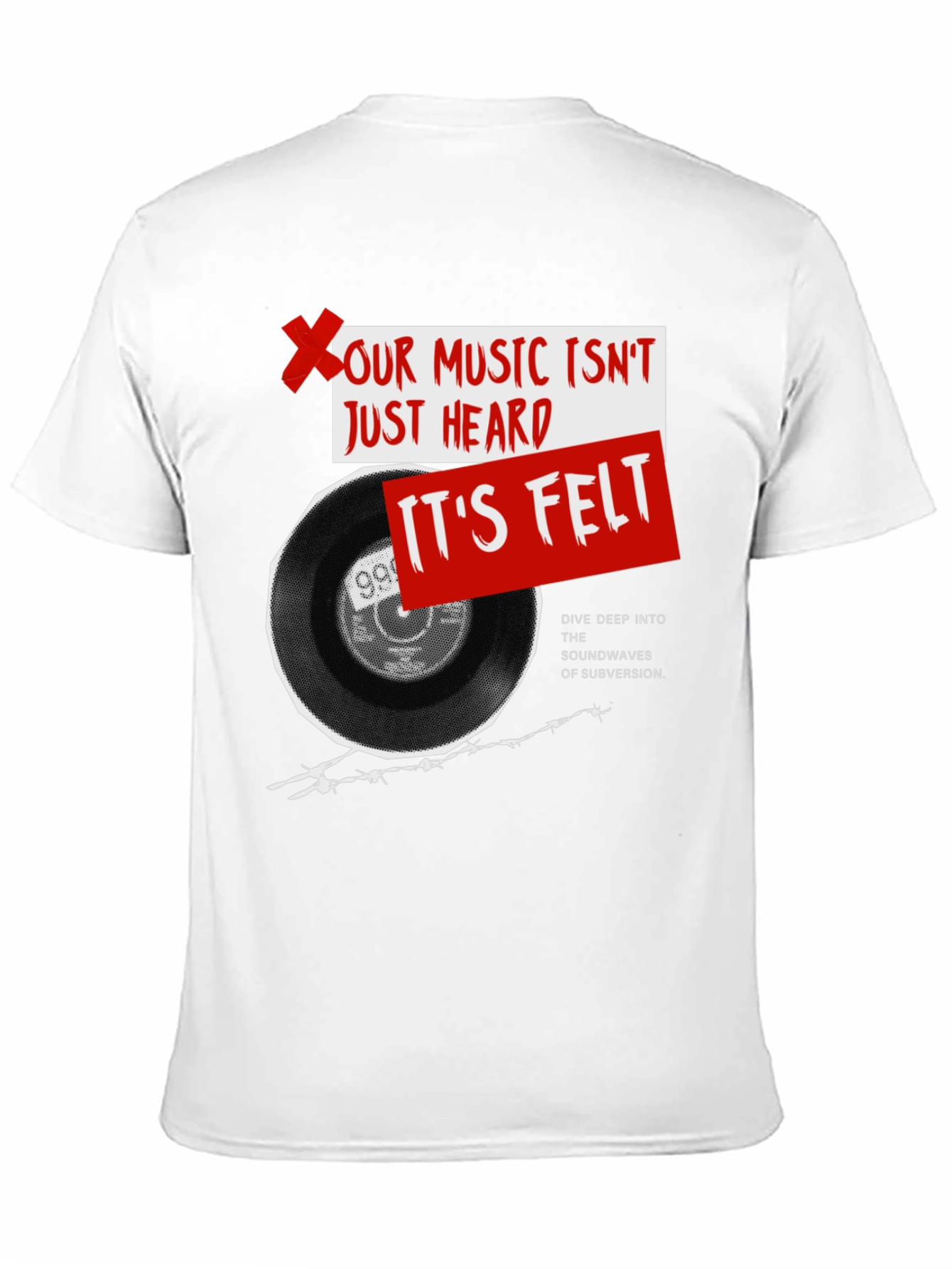 Music is Felt Graphic T-Shirt