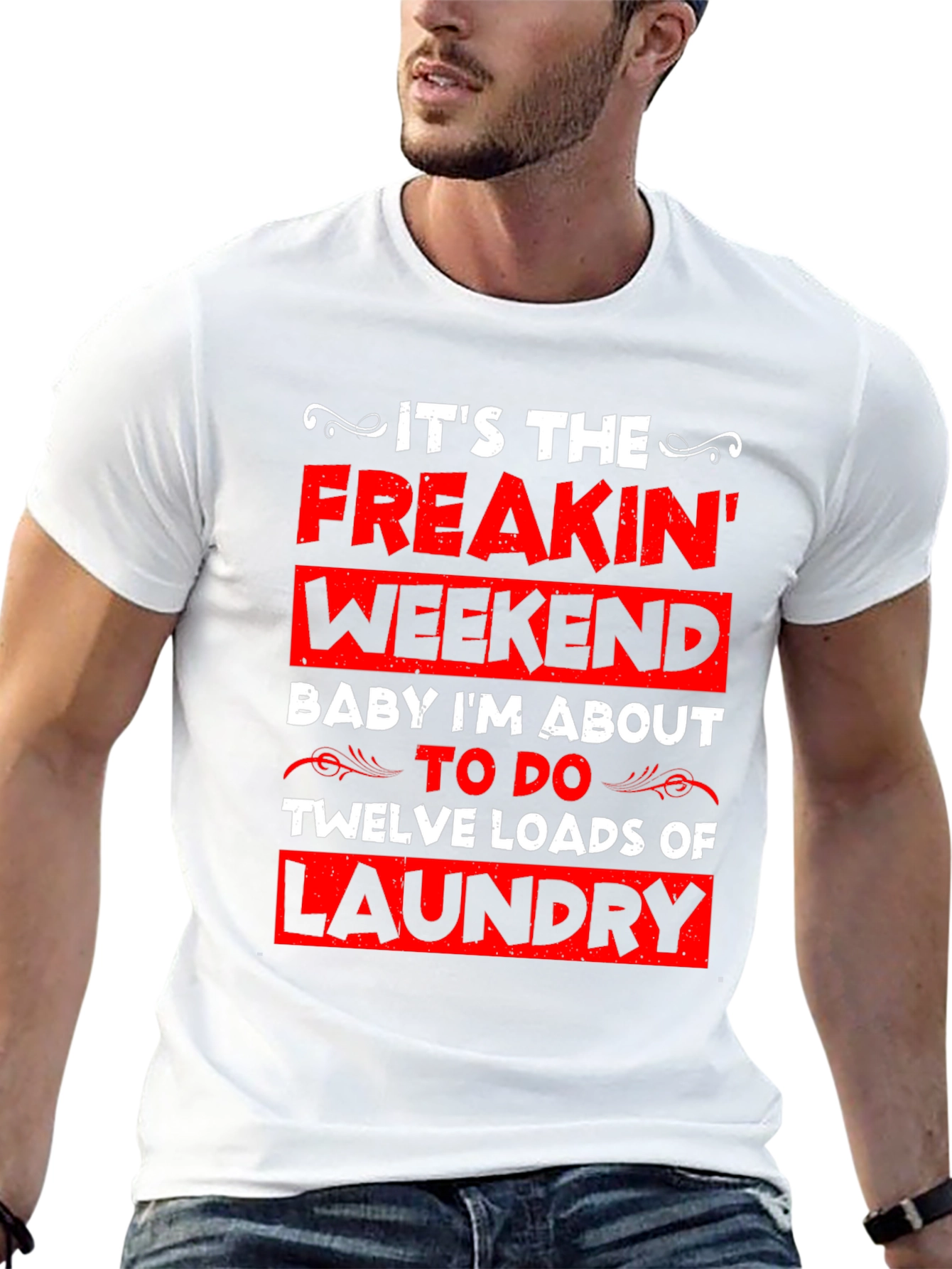 Funny Laundry Weekend Graphic Tee