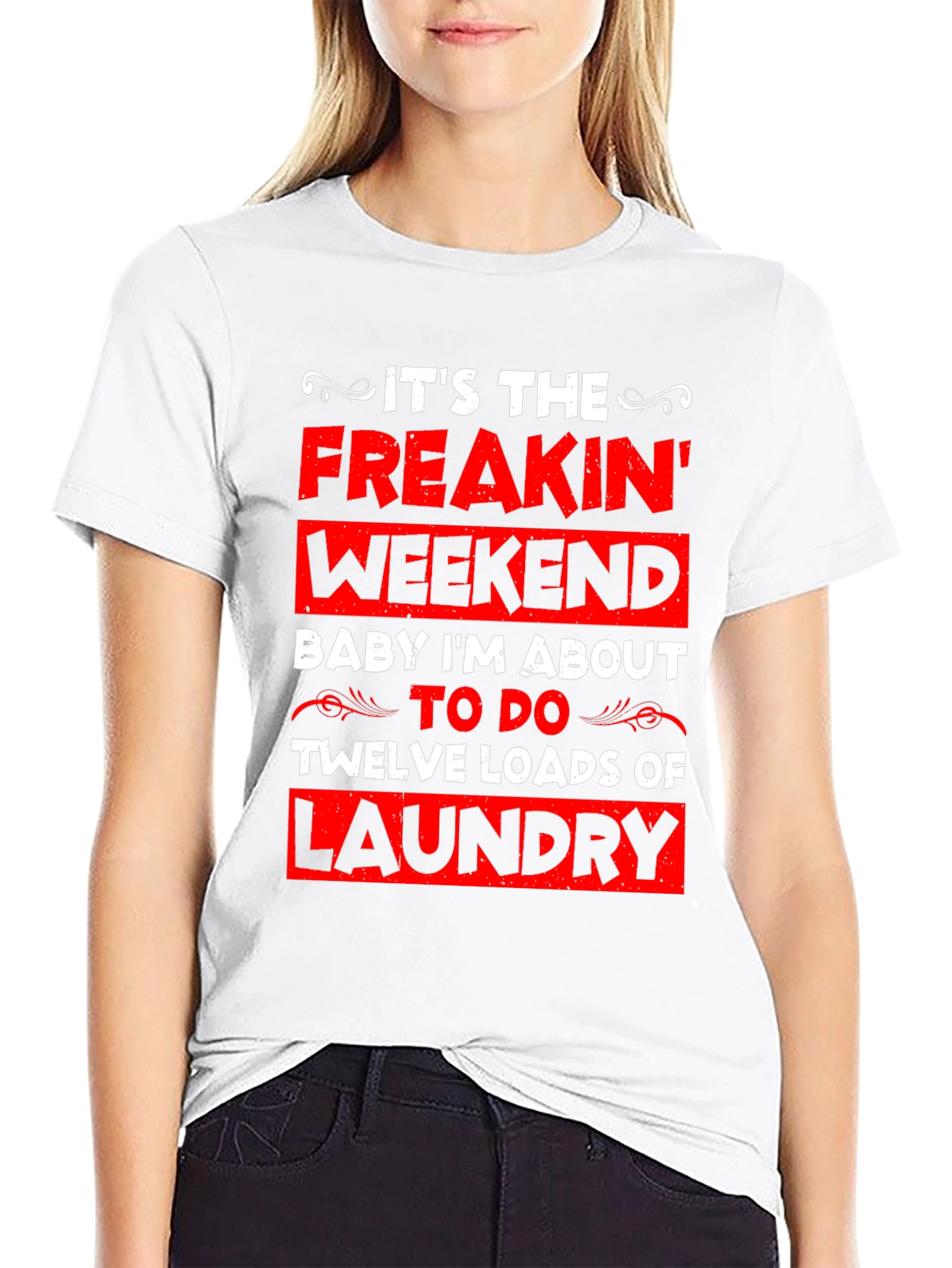 Funny Laundry Weekend Graphic Tee