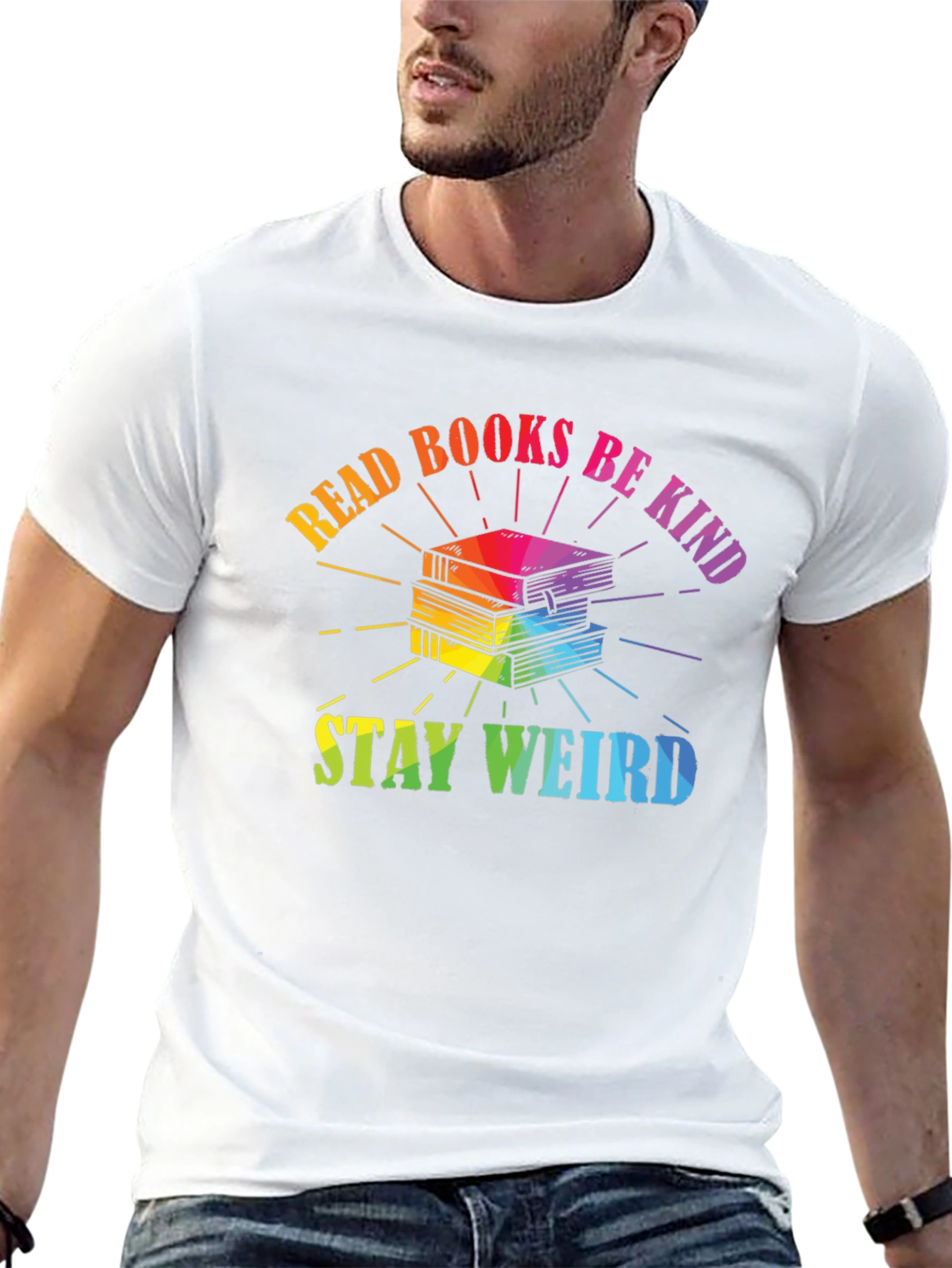Read Books Be Kind Stay Weird T-Shirt