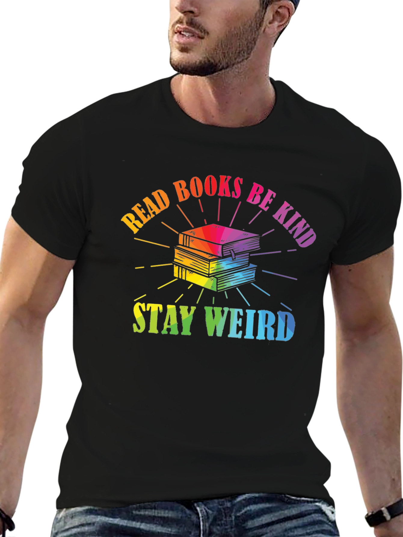 Read Books Be Kind Stay Weird T-Shirt