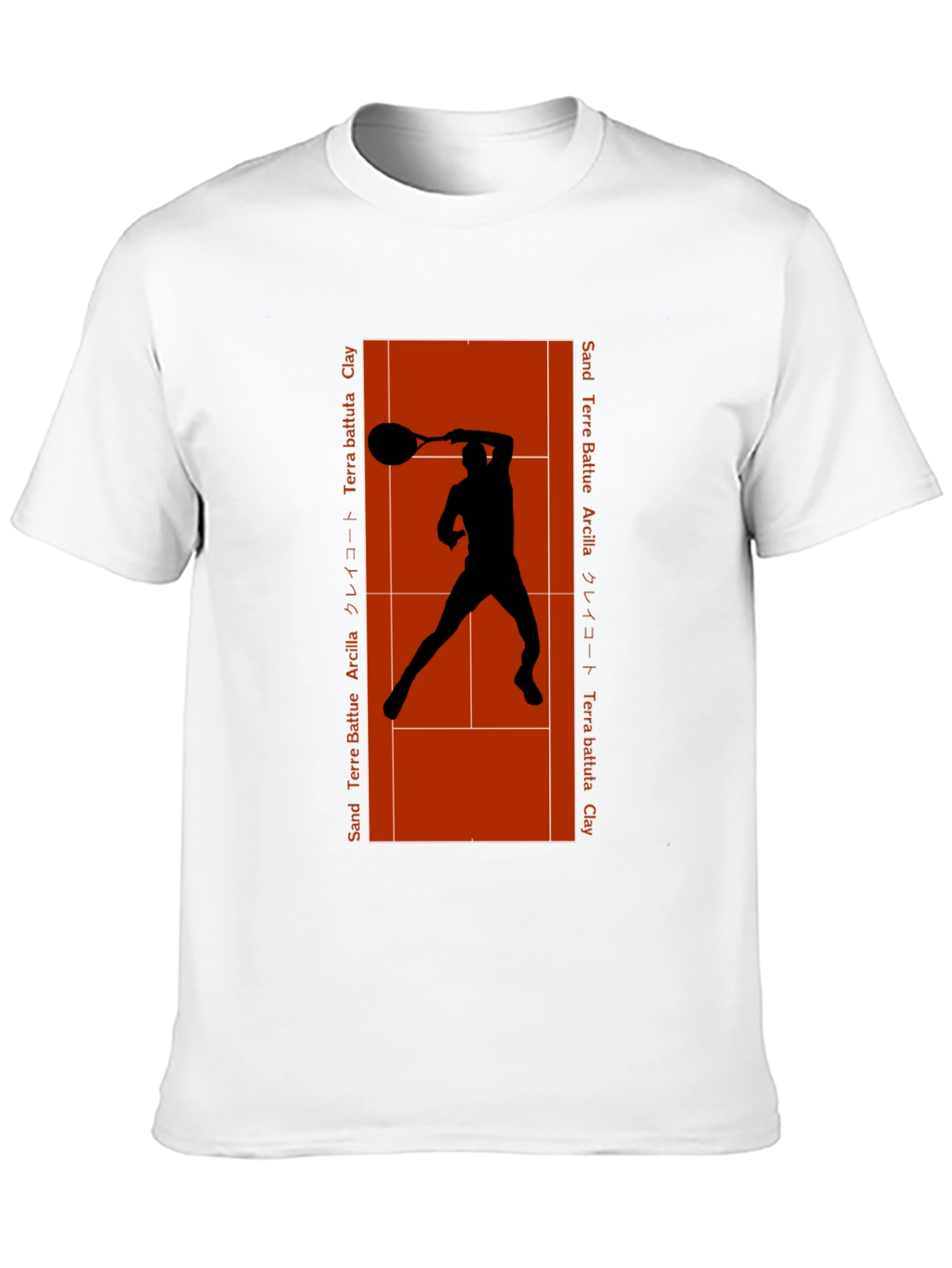 Clay Court Tennis Player Graphic T-Shirt