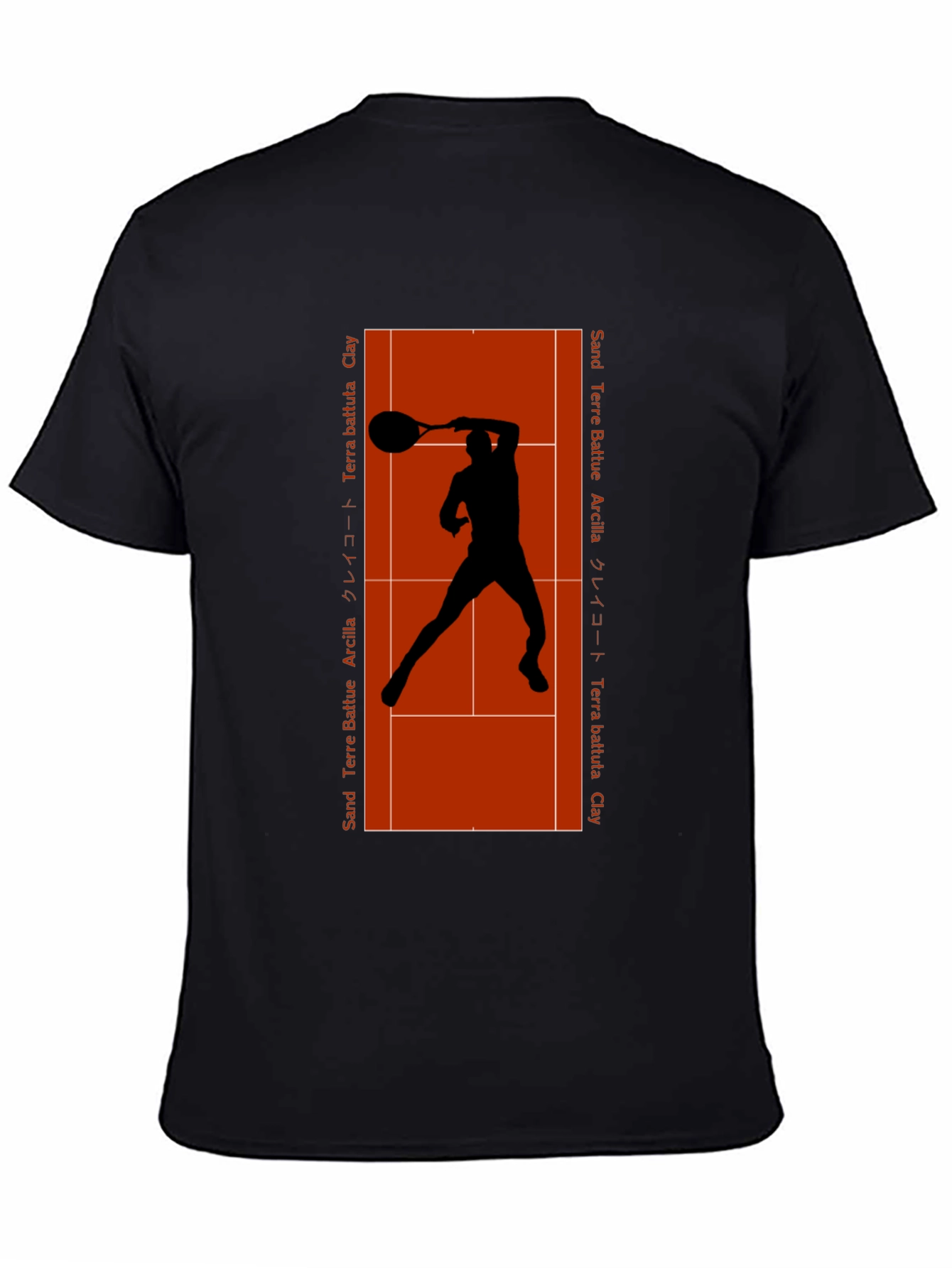 Clay Court Tennis Player Graphic T-Shirt