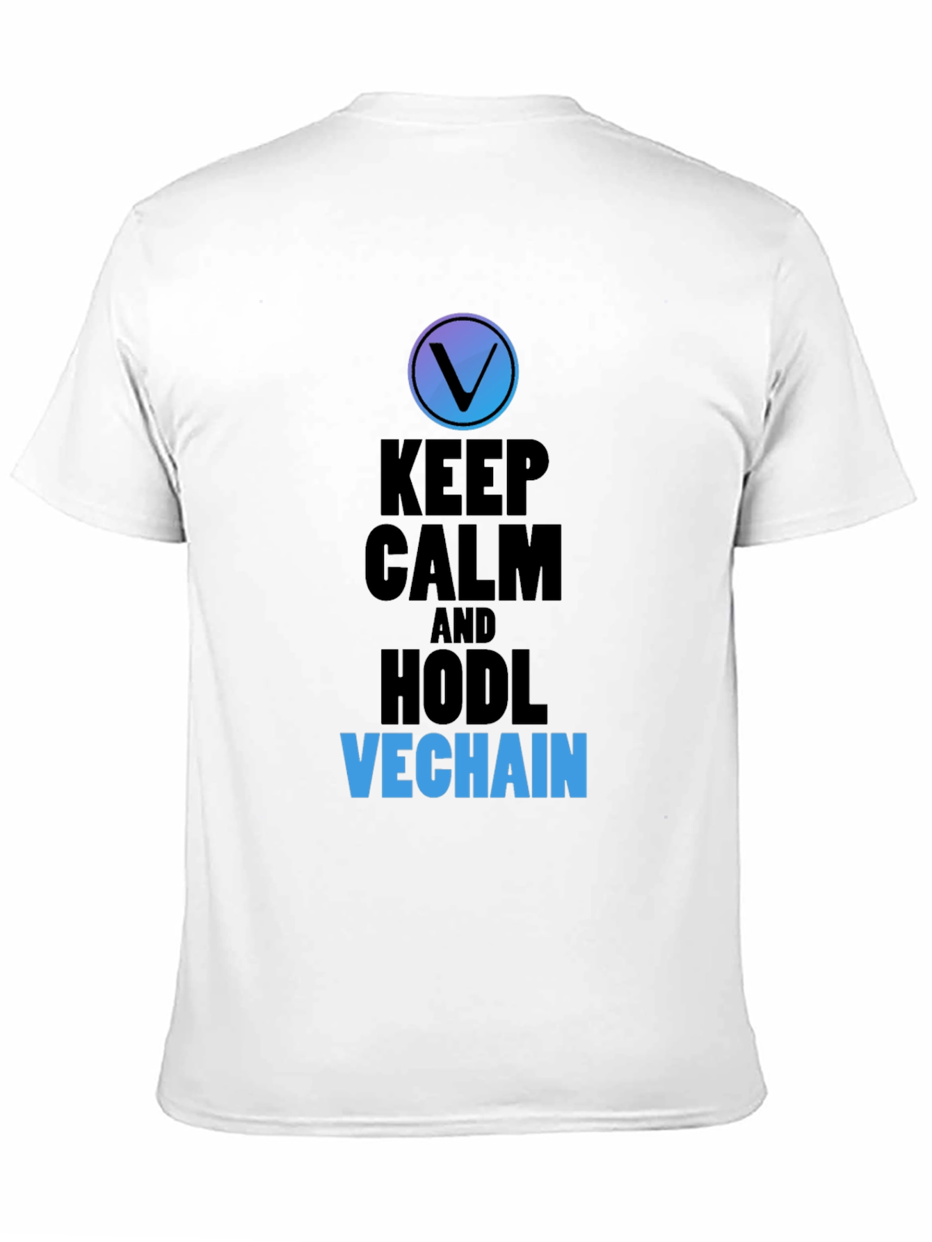 Keep Calm and HODL VeChain Black T-Shirt