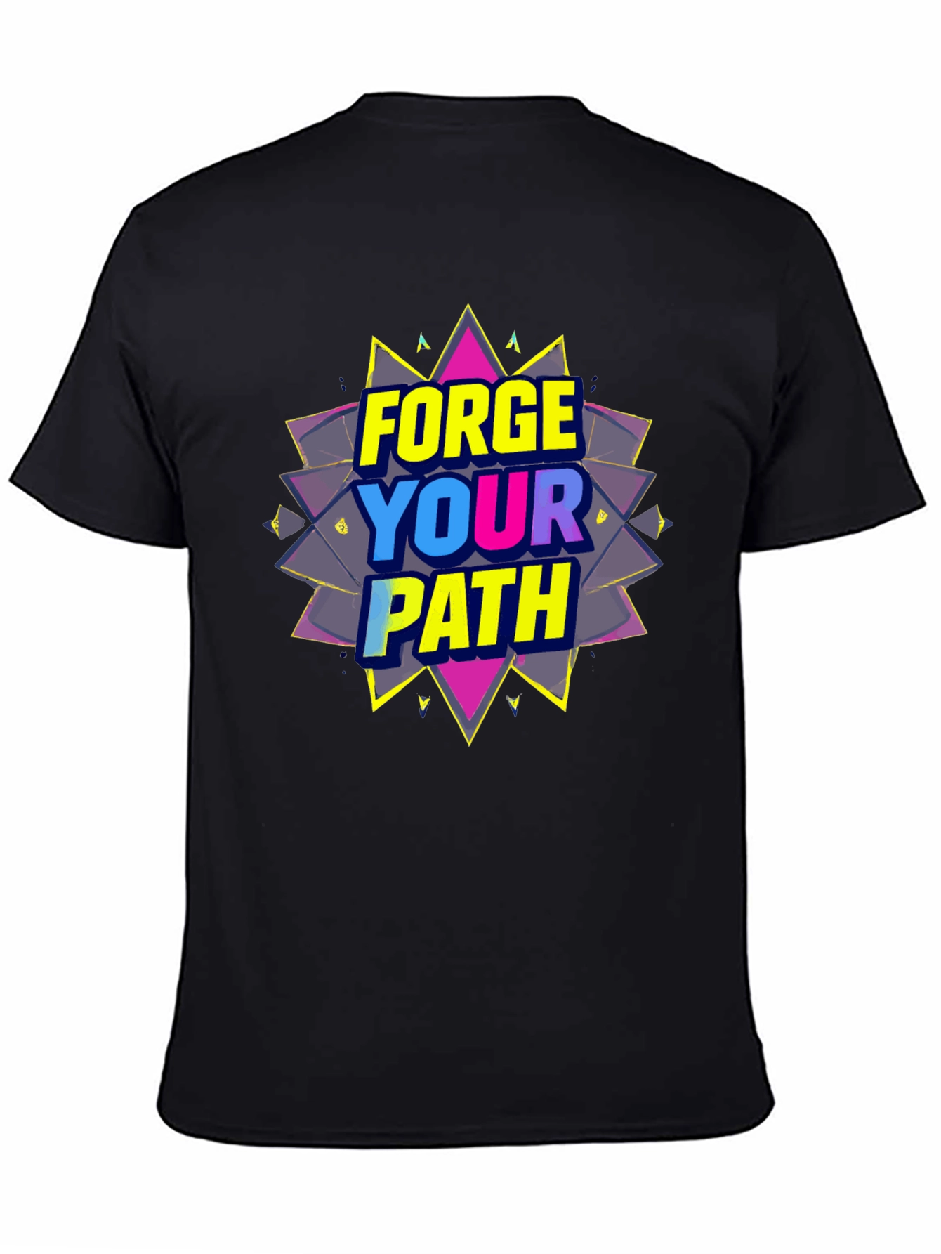 Forge Your Path Black Graphic T-Shirt