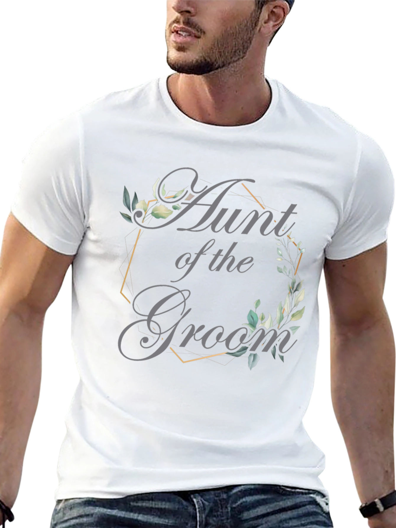 Aunt of the Groom T-Shirt - Elegant Wedding Apparel