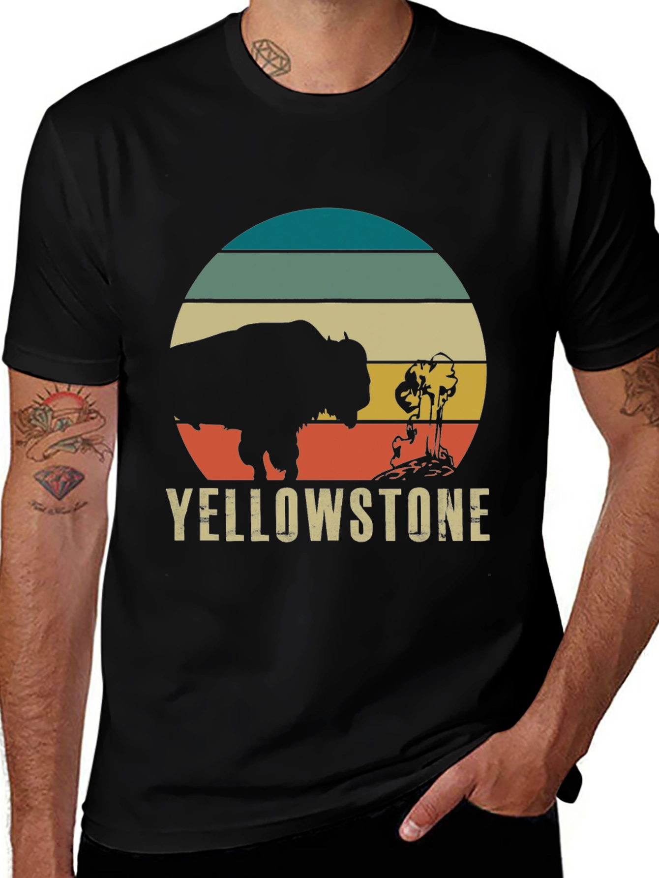 Yellowstone Buffalo Retro Graphic Tee