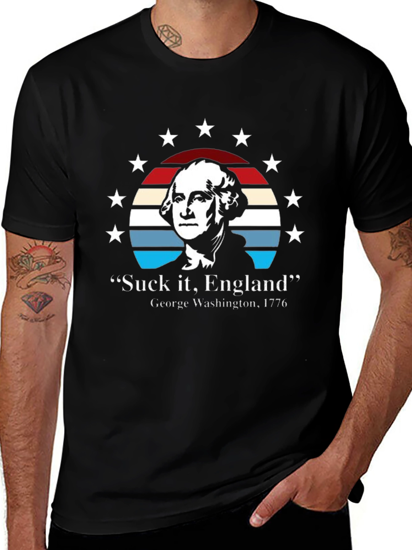 Suck It England T-Shirt - George Washington 1776