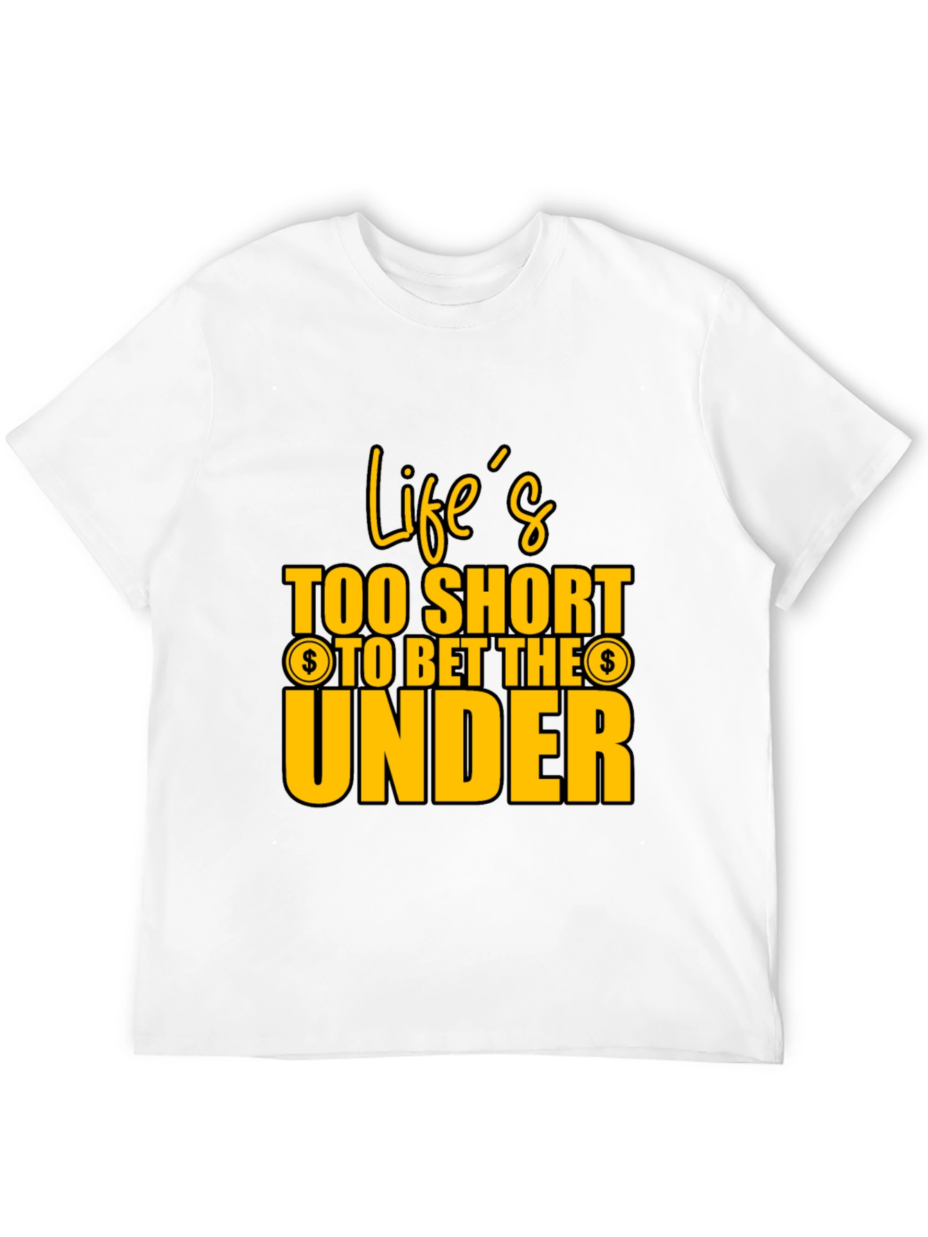 Lifes Too Short Black Graphic Tee