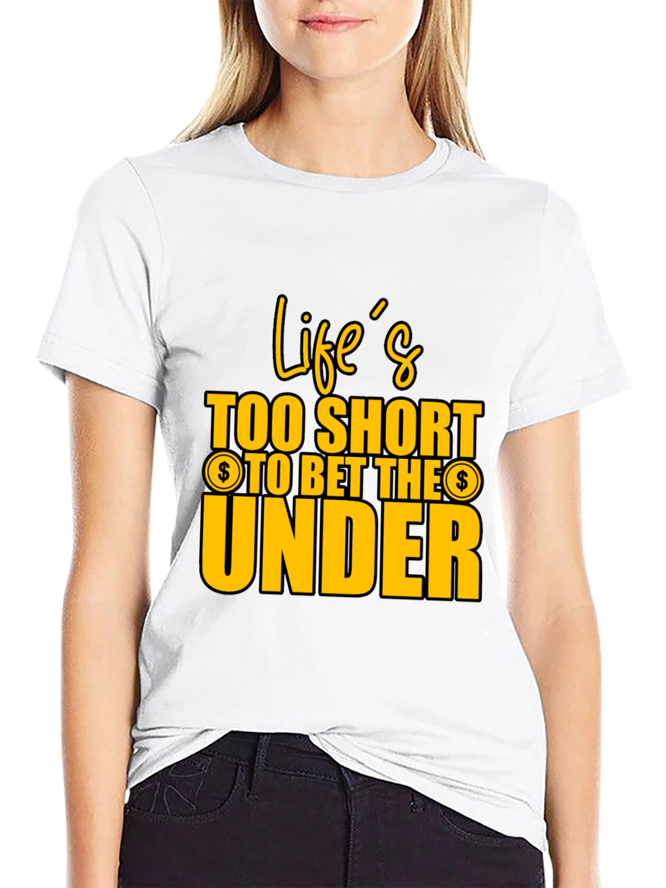 Lifes Too Short Black Graphic Tee
