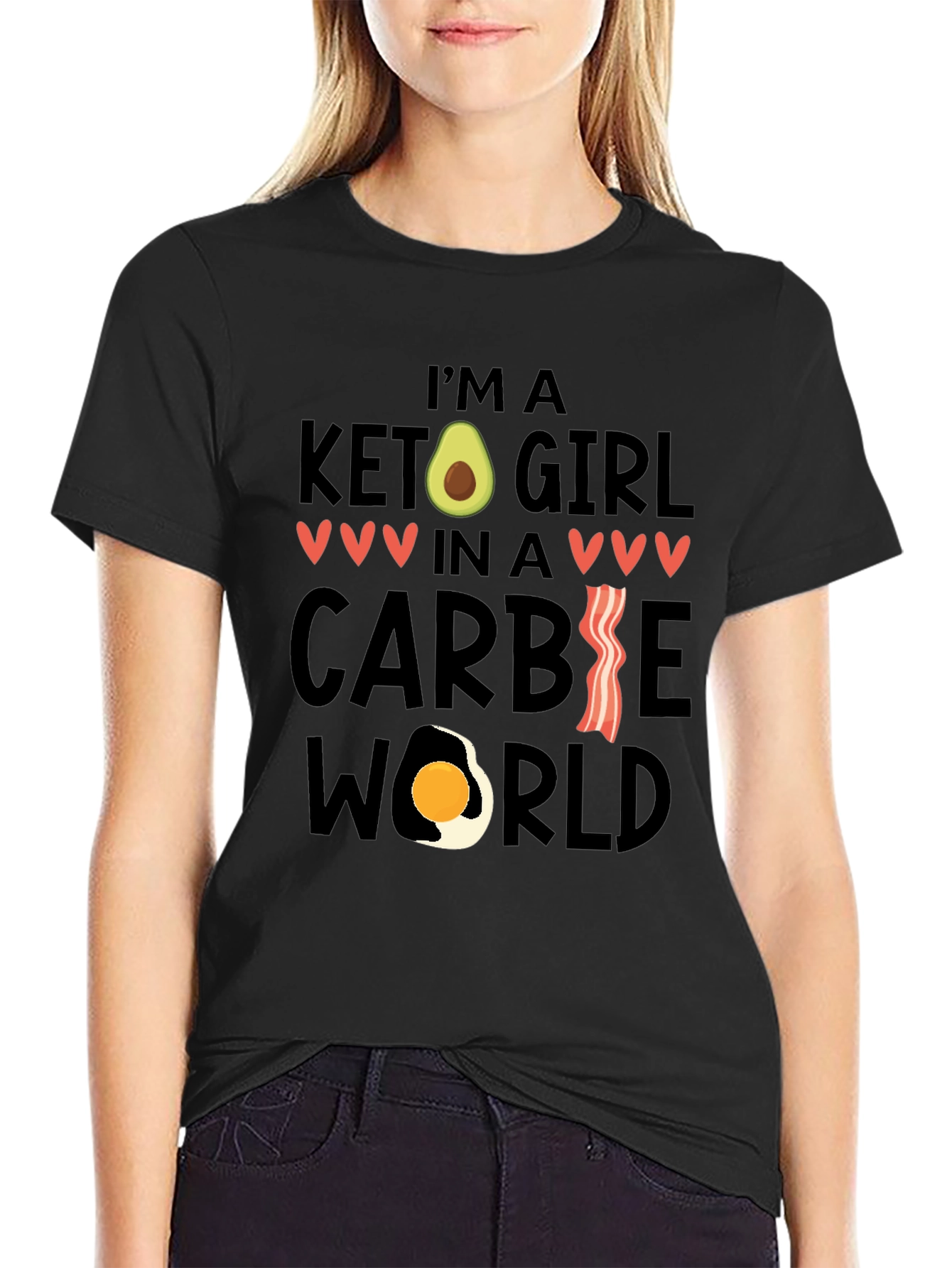 Keto Girl in a Carbie World T-Shirt