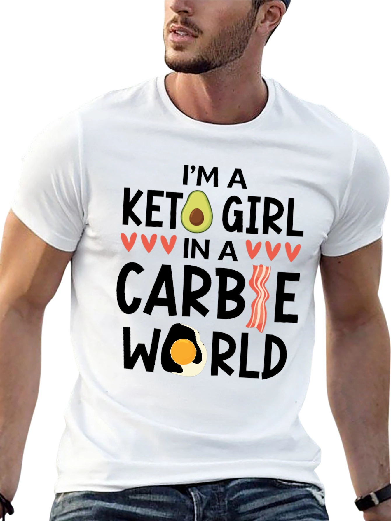 Keto Girl in a Carbie World T-Shirt
