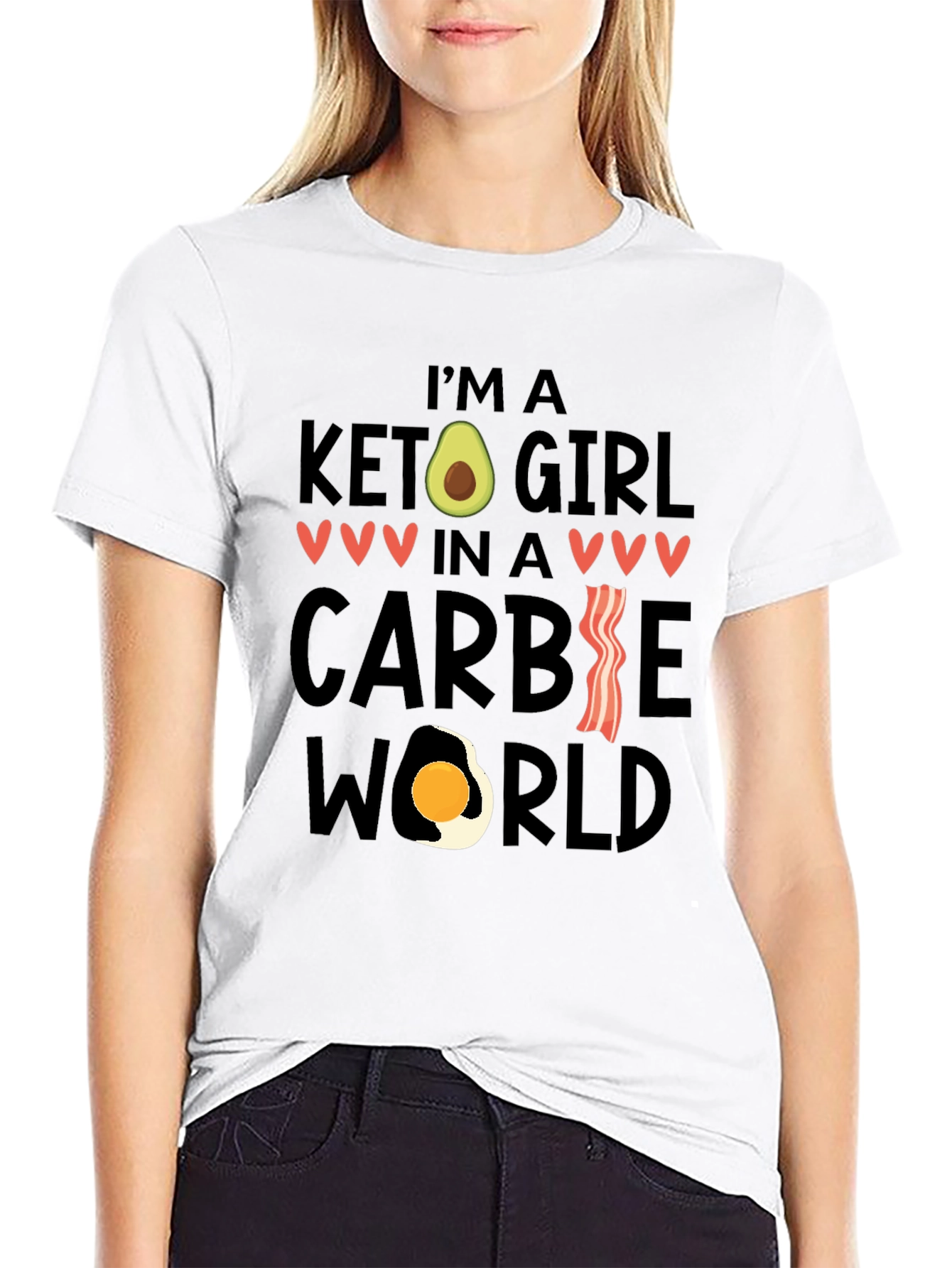 Keto Girl in a Carbie World T-Shirt