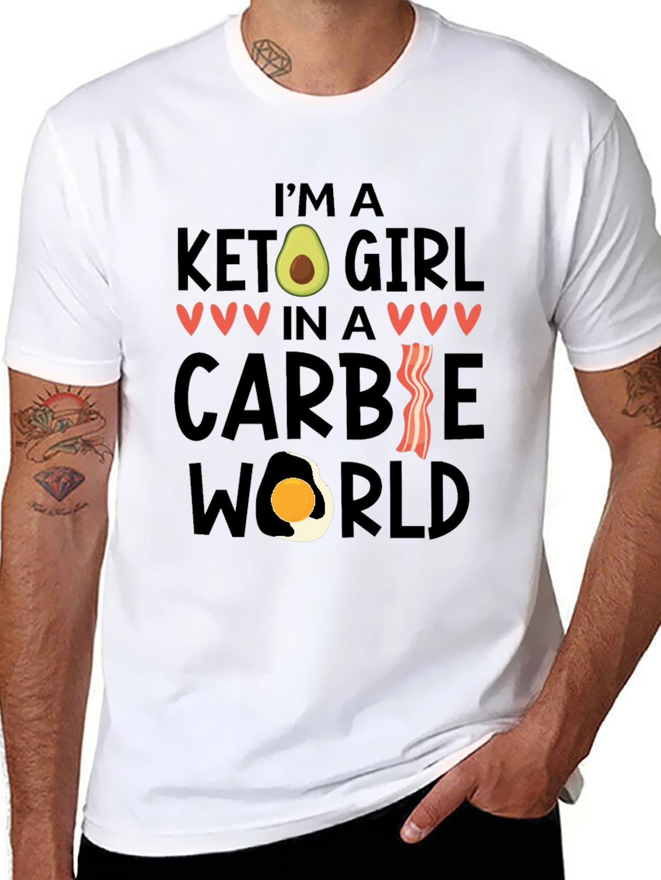 Keto Girl in a Carbie World T-Shirt