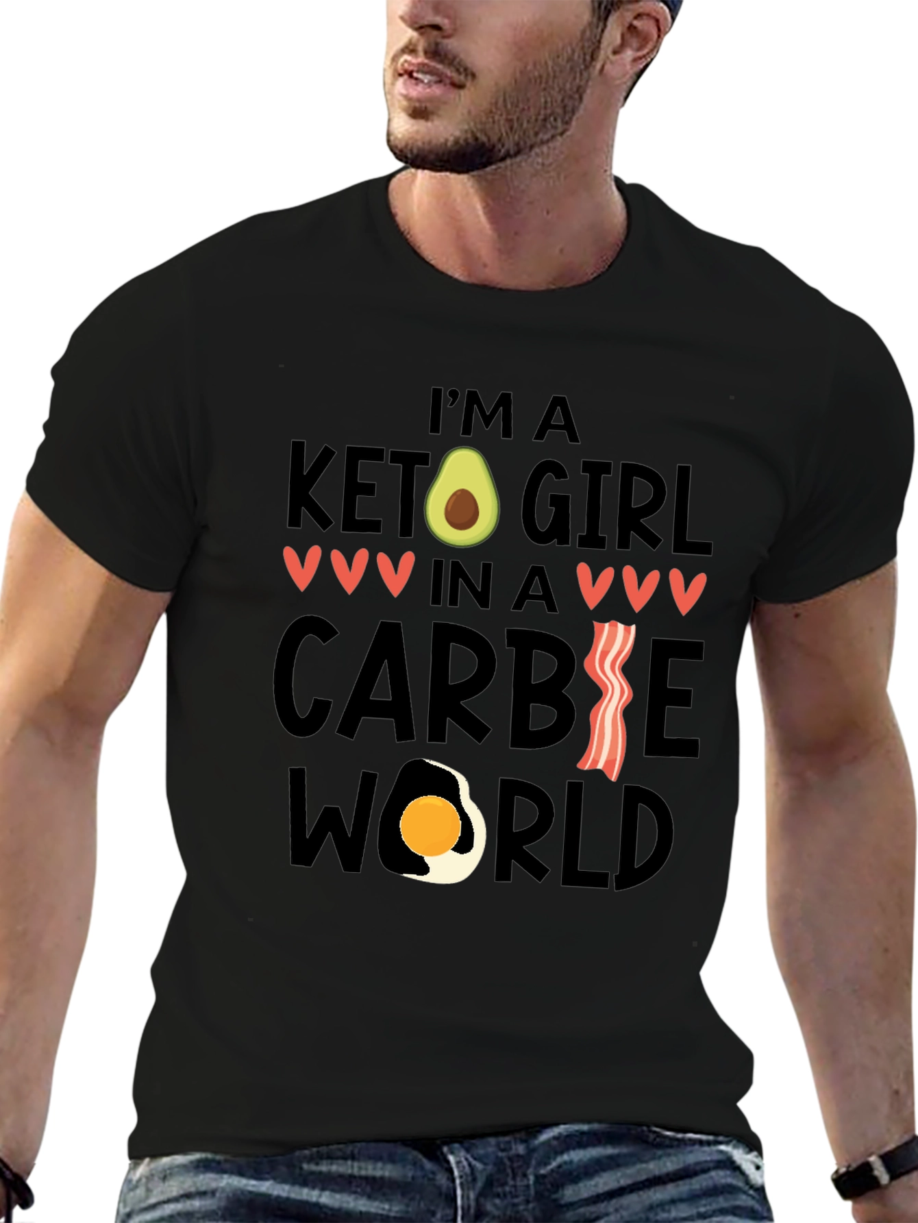 Keto Girl in a Carbie World T-Shirt