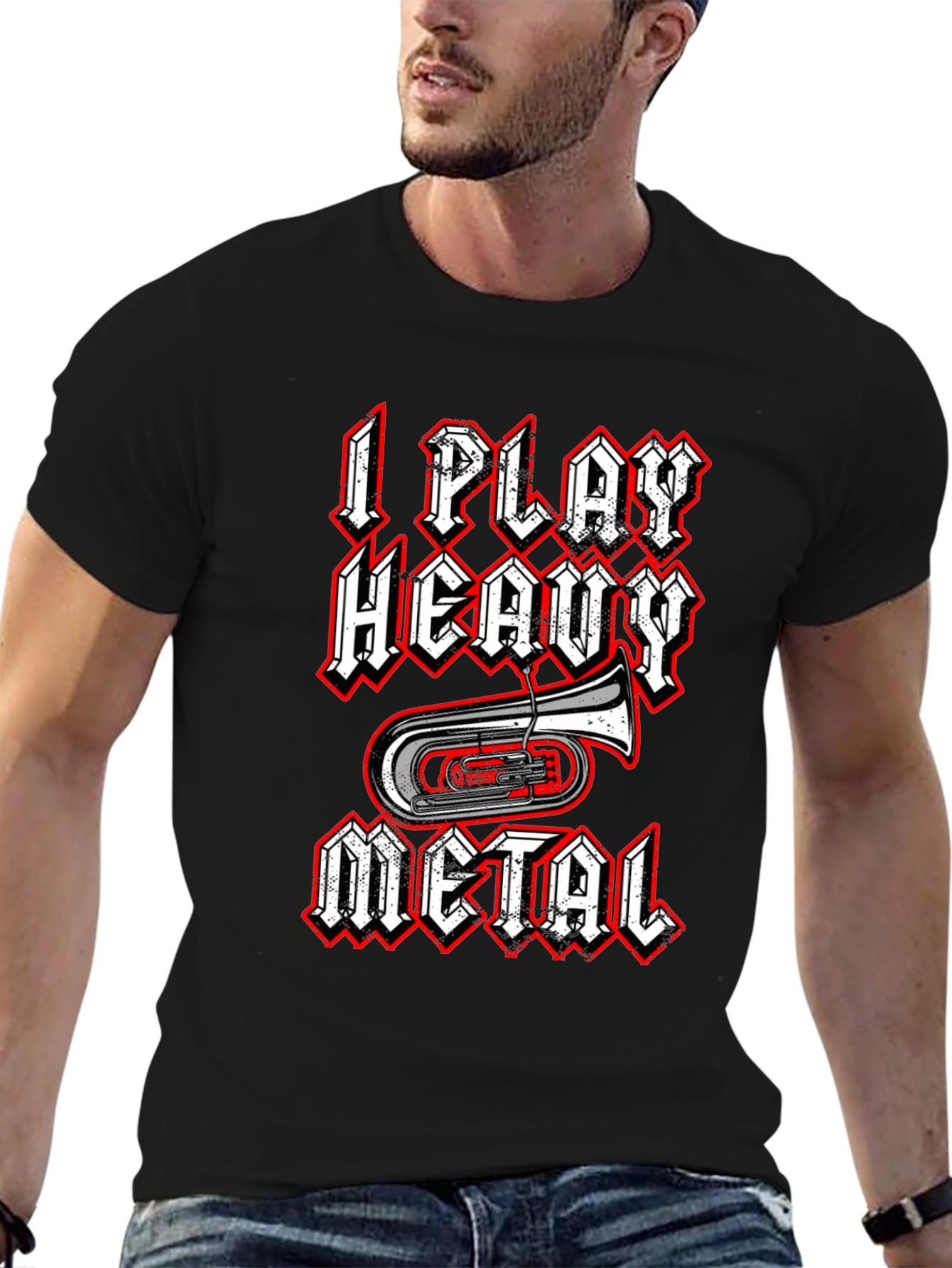 I Play Heavy Metal T-Shirt - Funny Band Tee