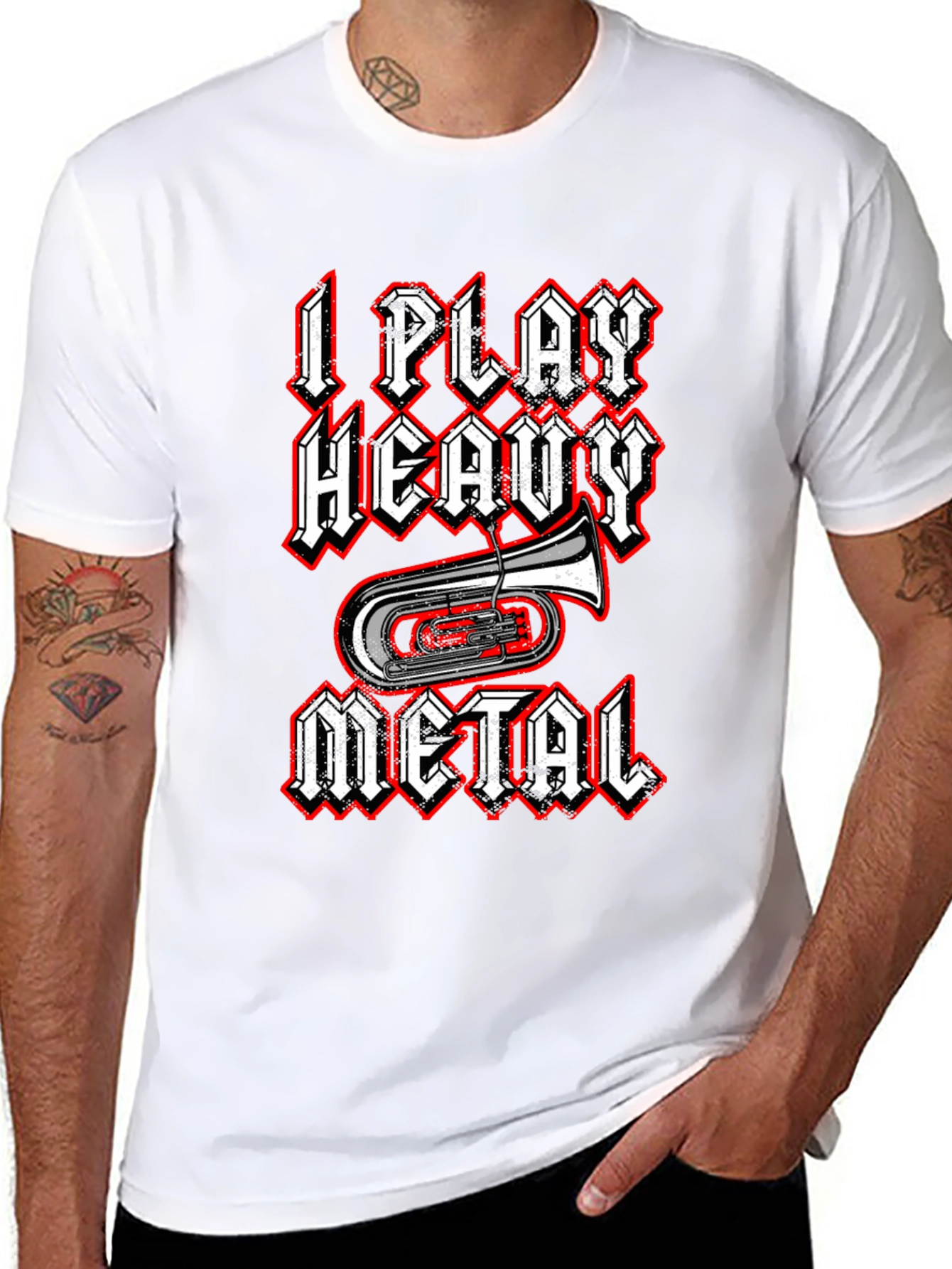 I Play Heavy Metal T-Shirt - Funny Band Tee