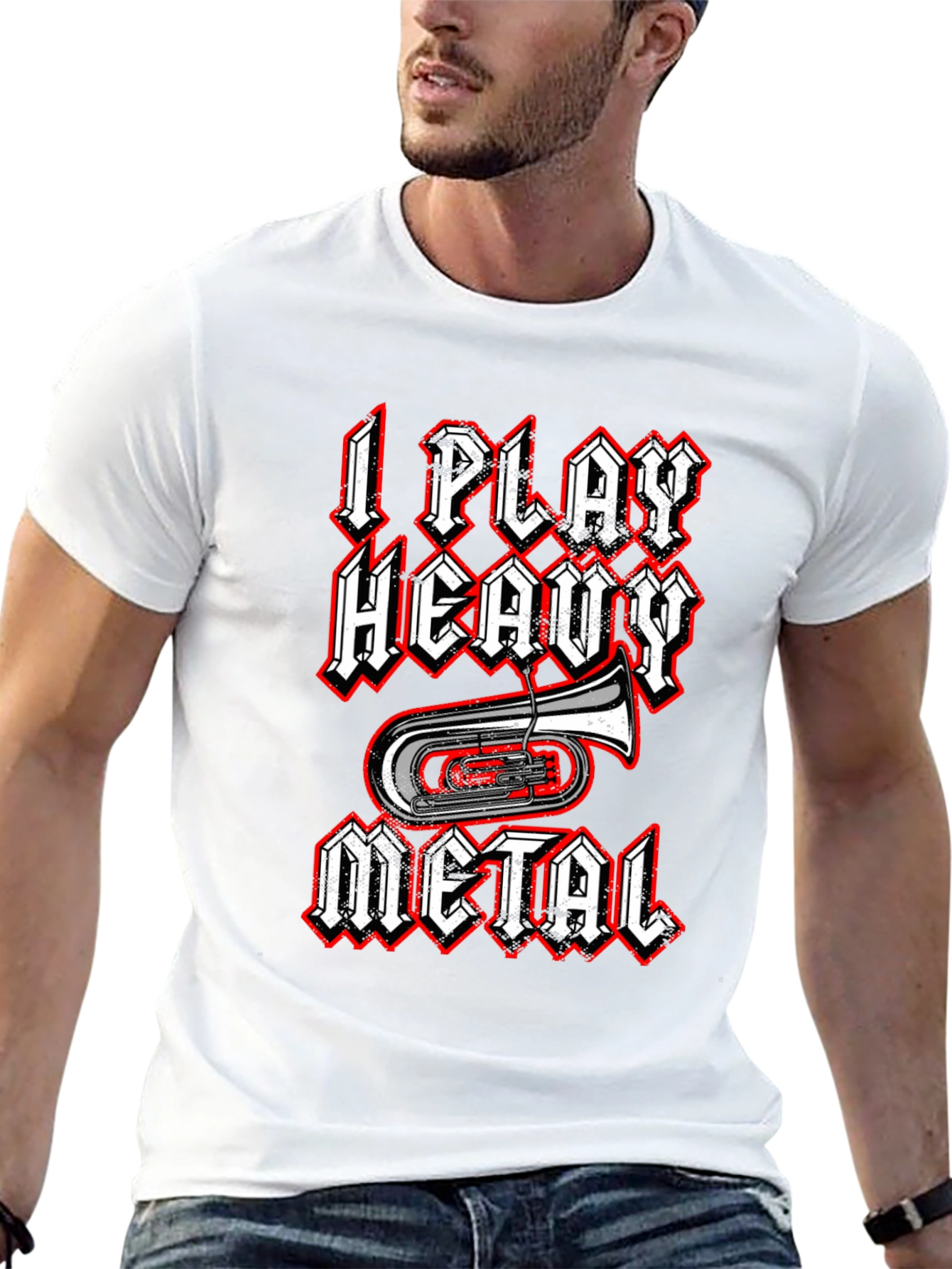 I Play Heavy Metal T-Shirt - Funny Band Tee