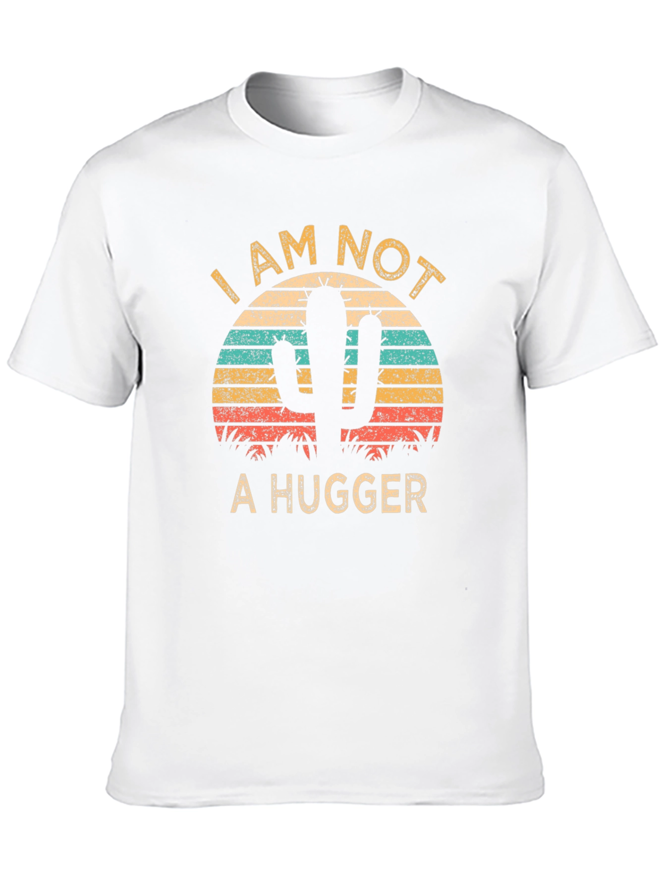 I am Not a Hugger Cactus Graphic T-Shirt
