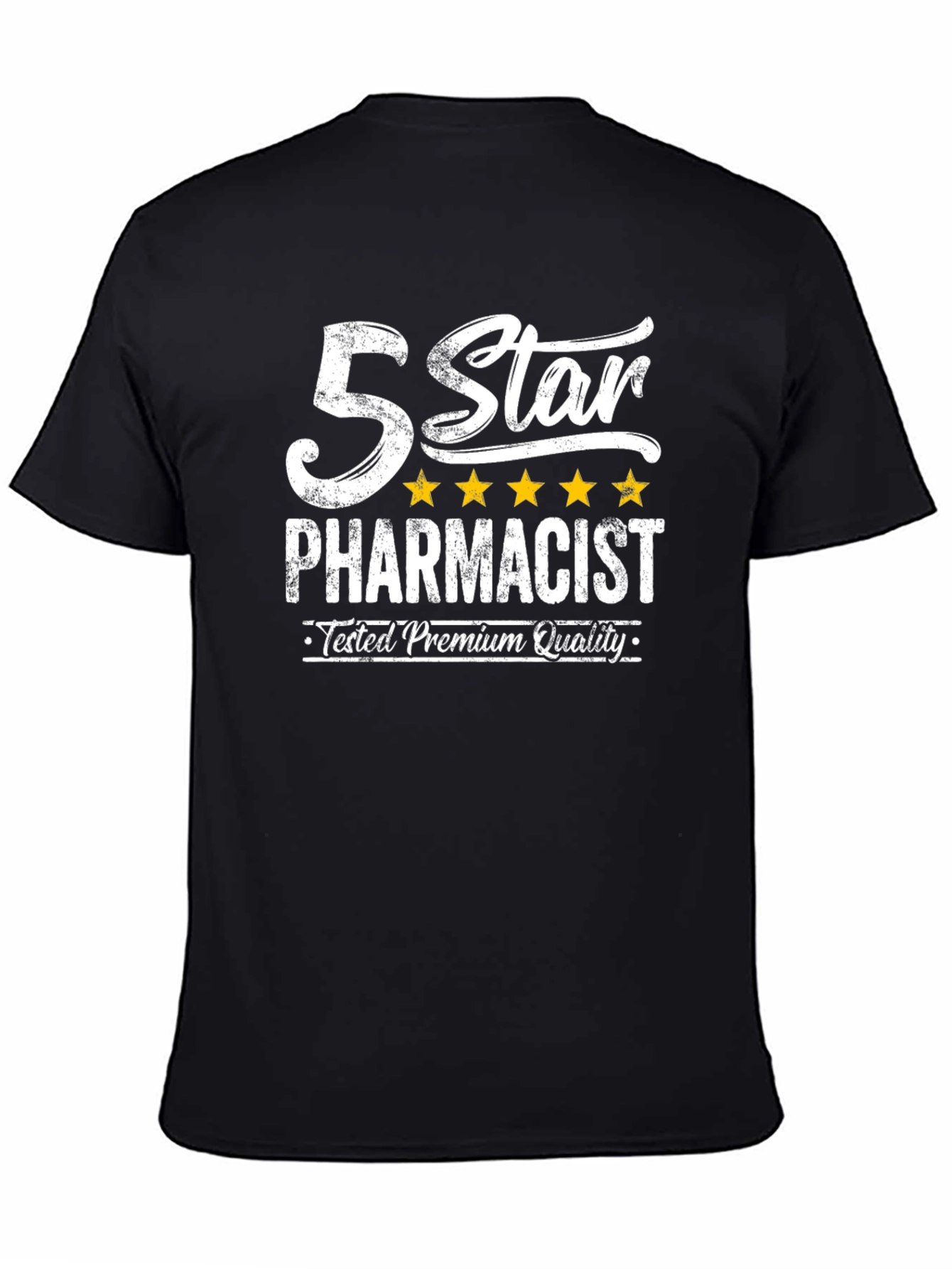 5 Star Pharmacist Black T-Shirt