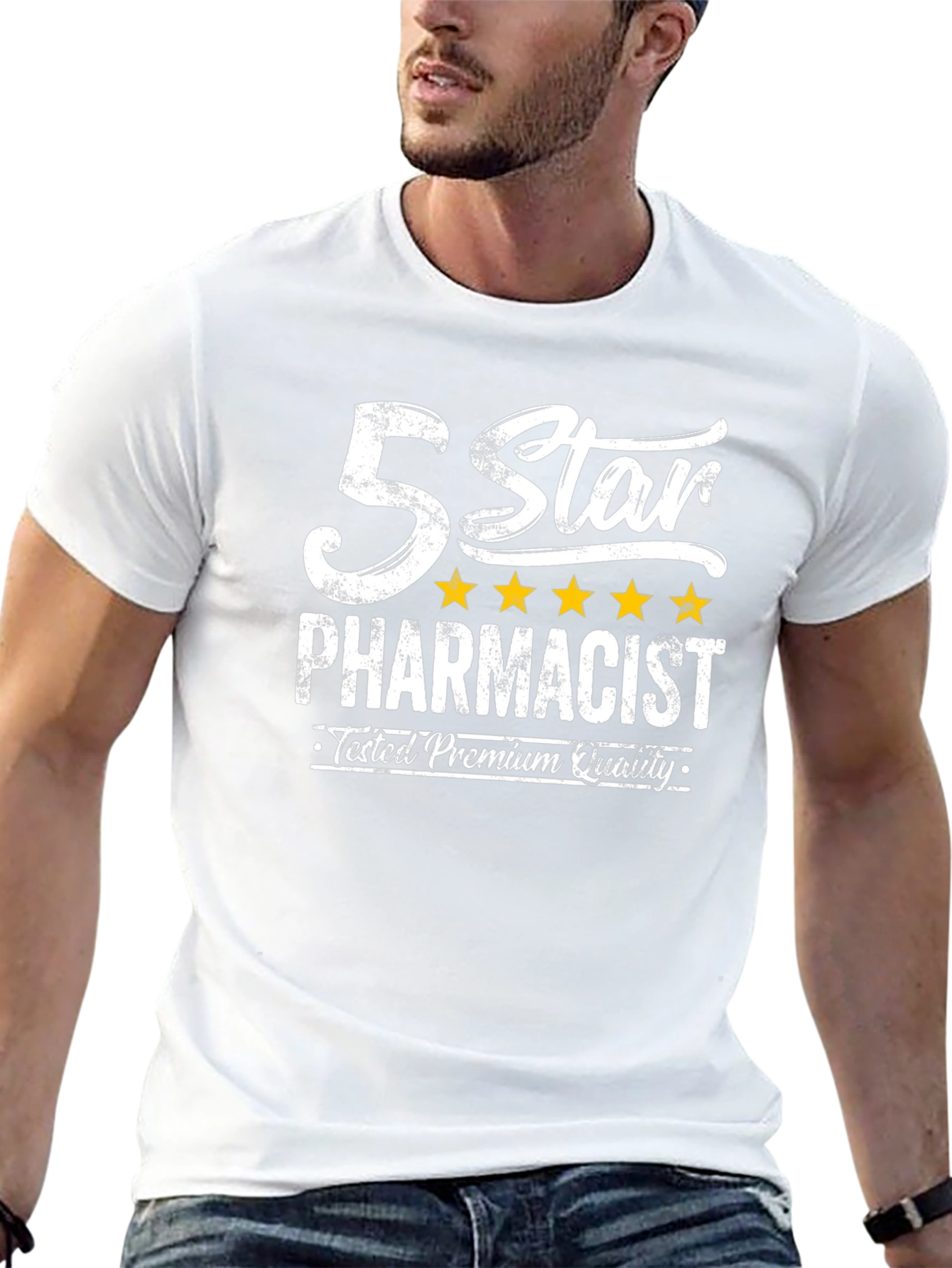 5 Star Pharmacist Black T-Shirt