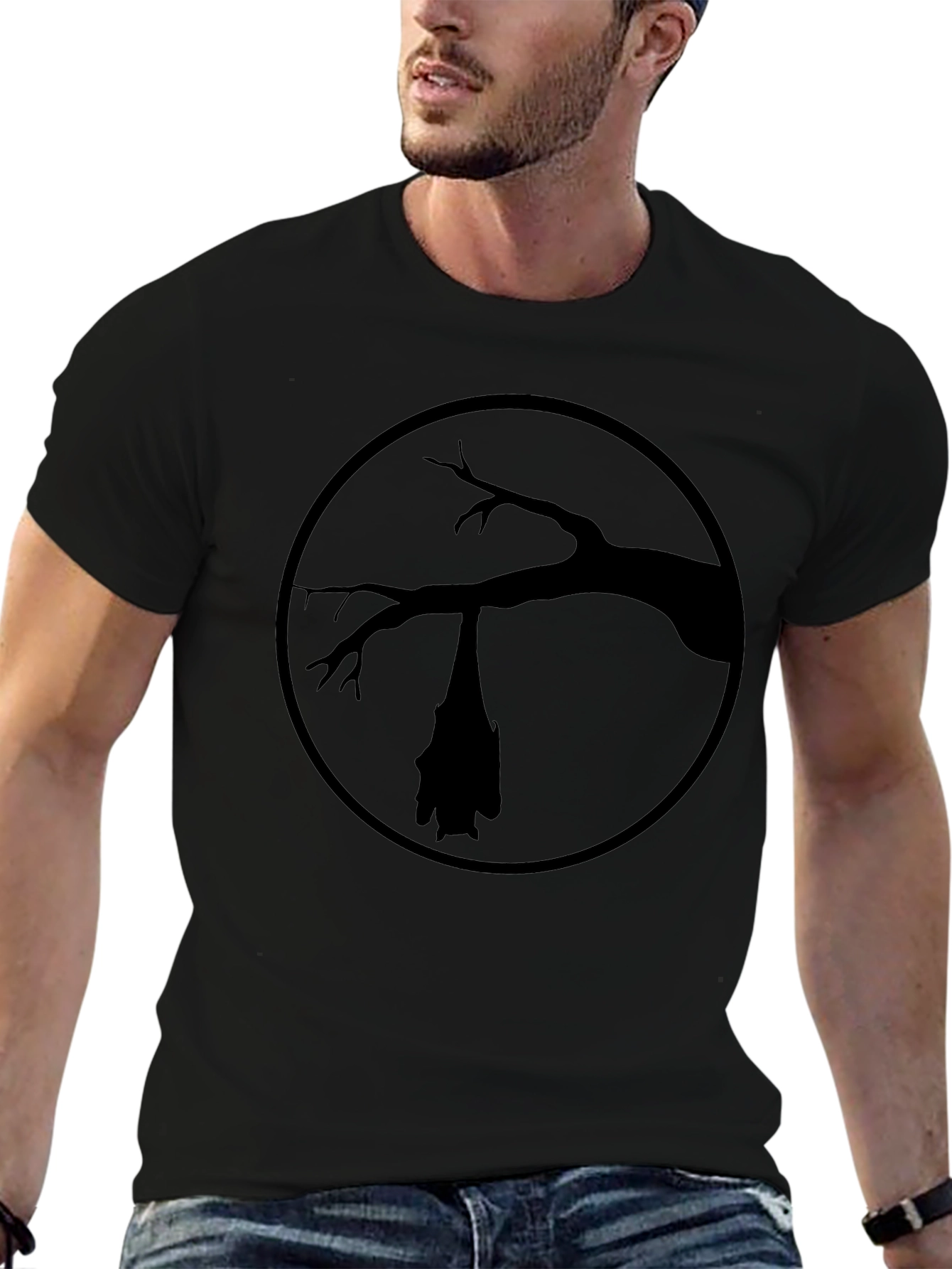 Bat Silhouette T-Shirt - Dark Gothic Tee
