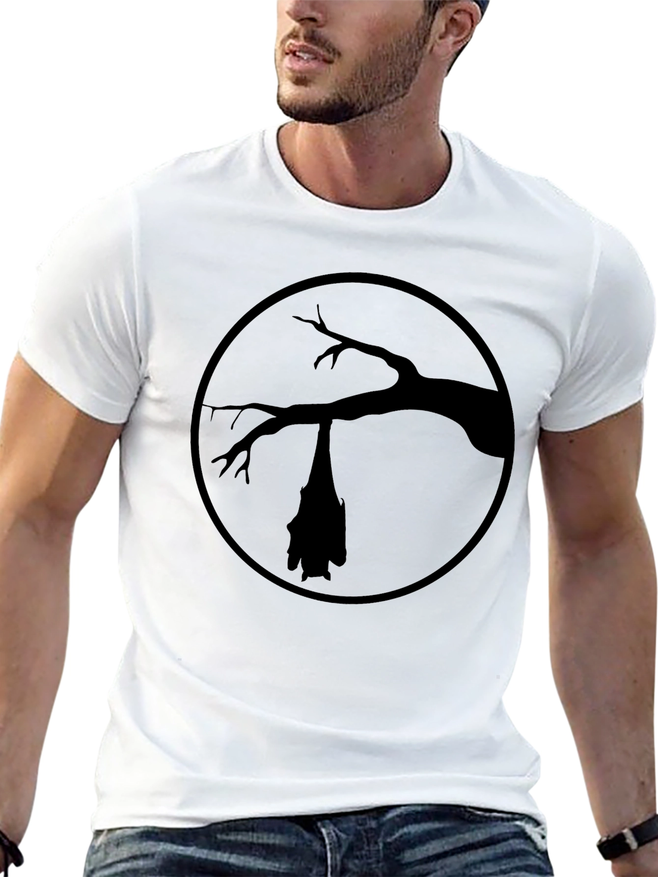 Bat Silhouette T-Shirt - Dark Gothic Tee