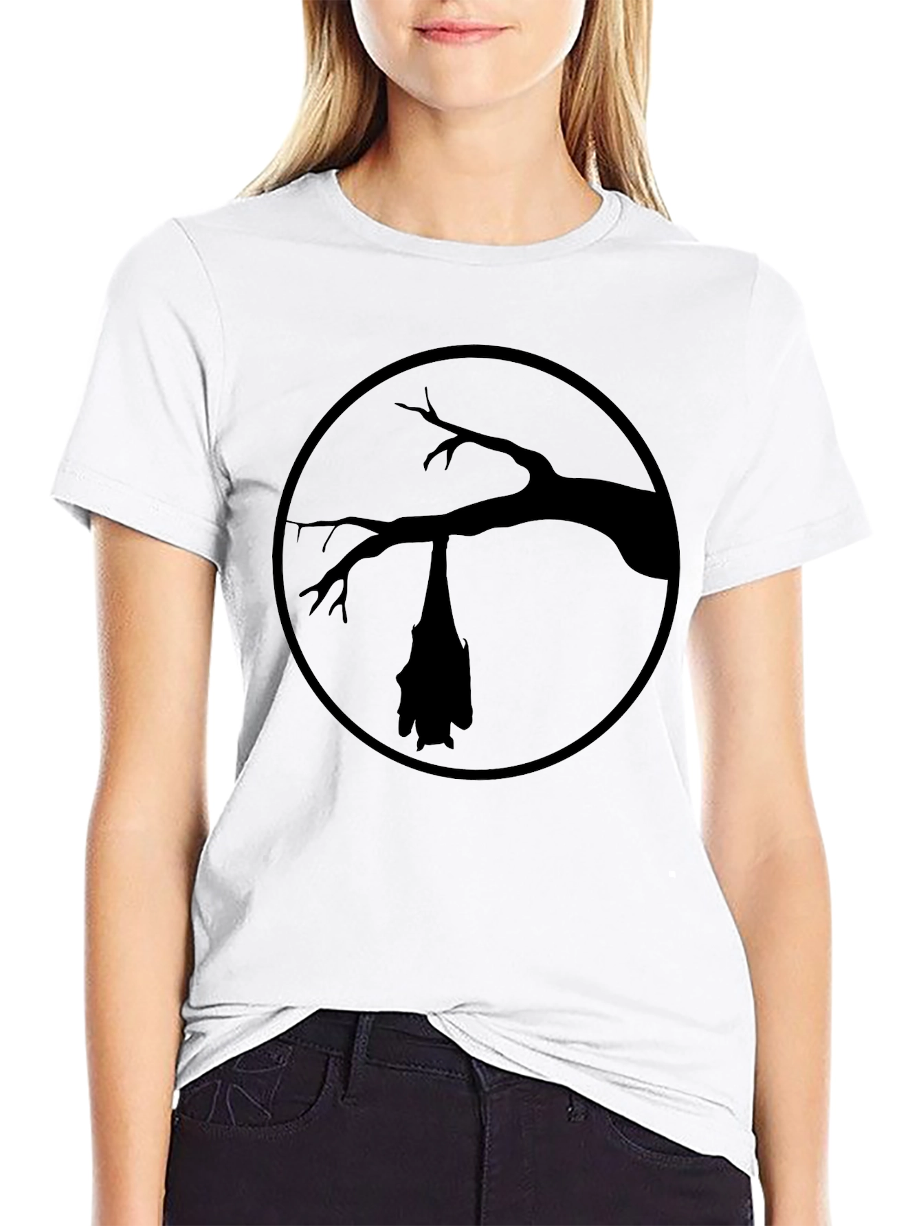 Bat Silhouette T-Shirt - Dark Gothic Tee