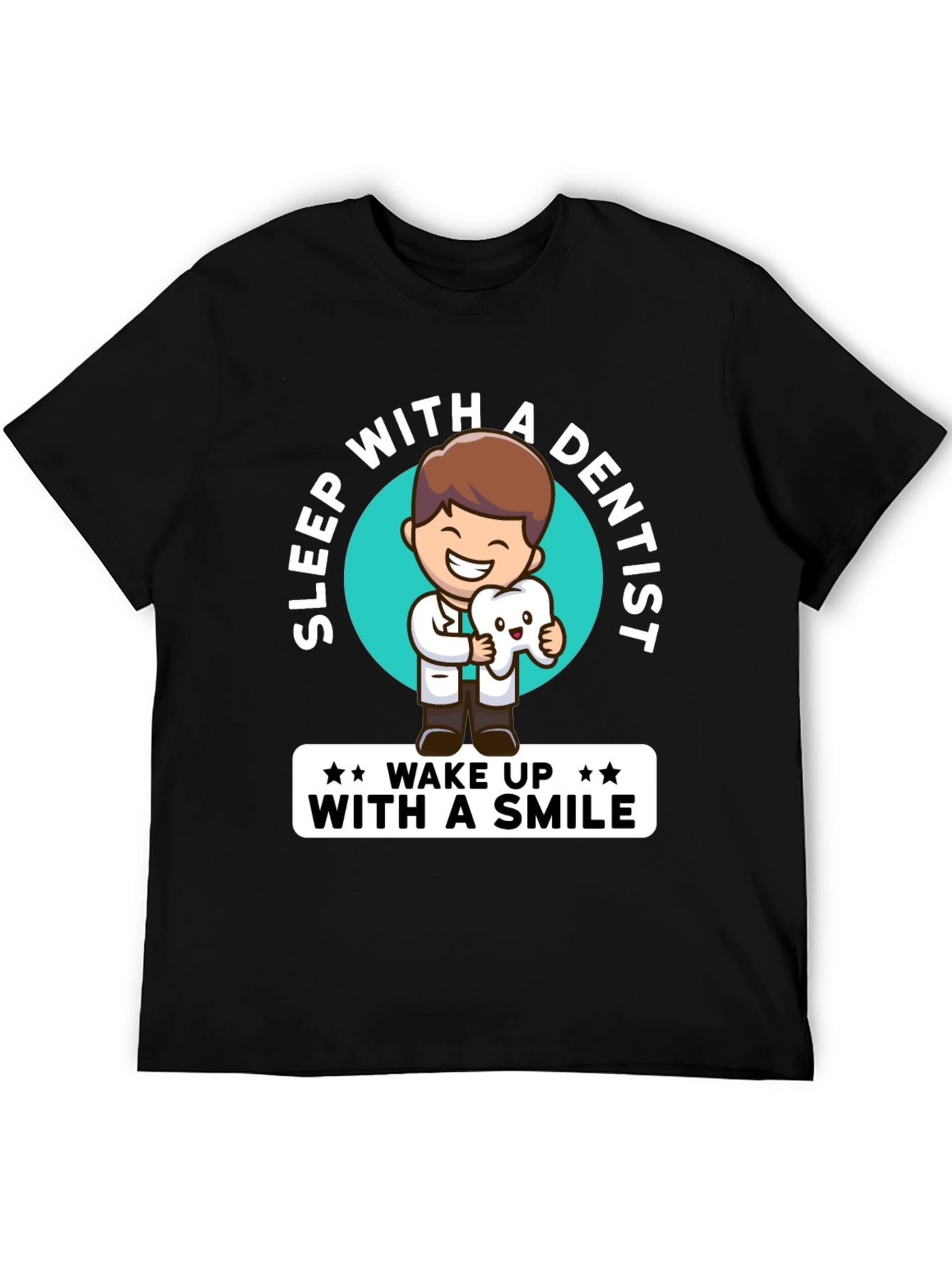Sleep With a Dentist Black Graphic Tee