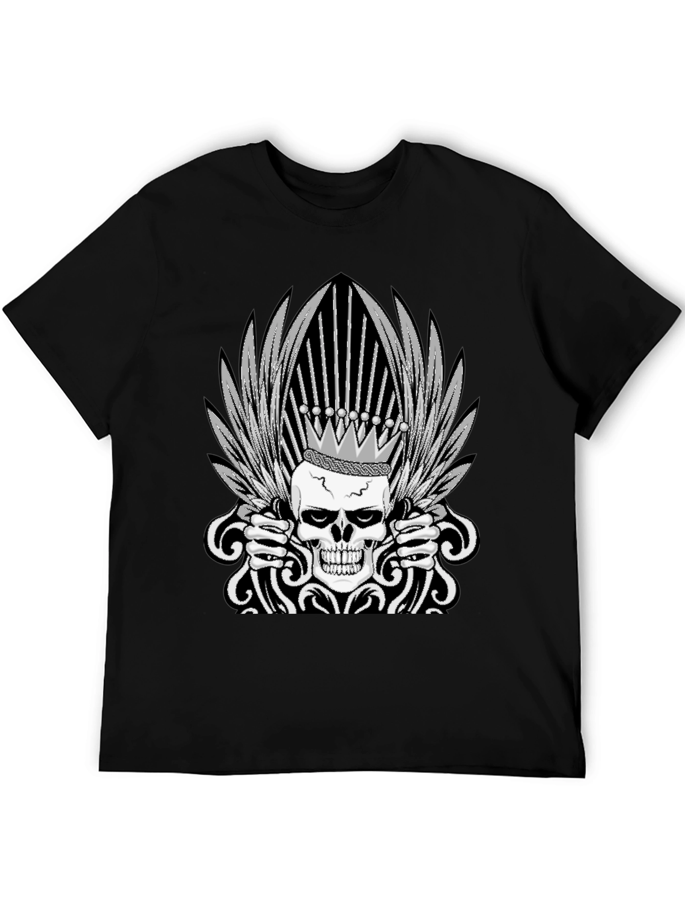 Skull King Graphic Tee - Black T-Shirt