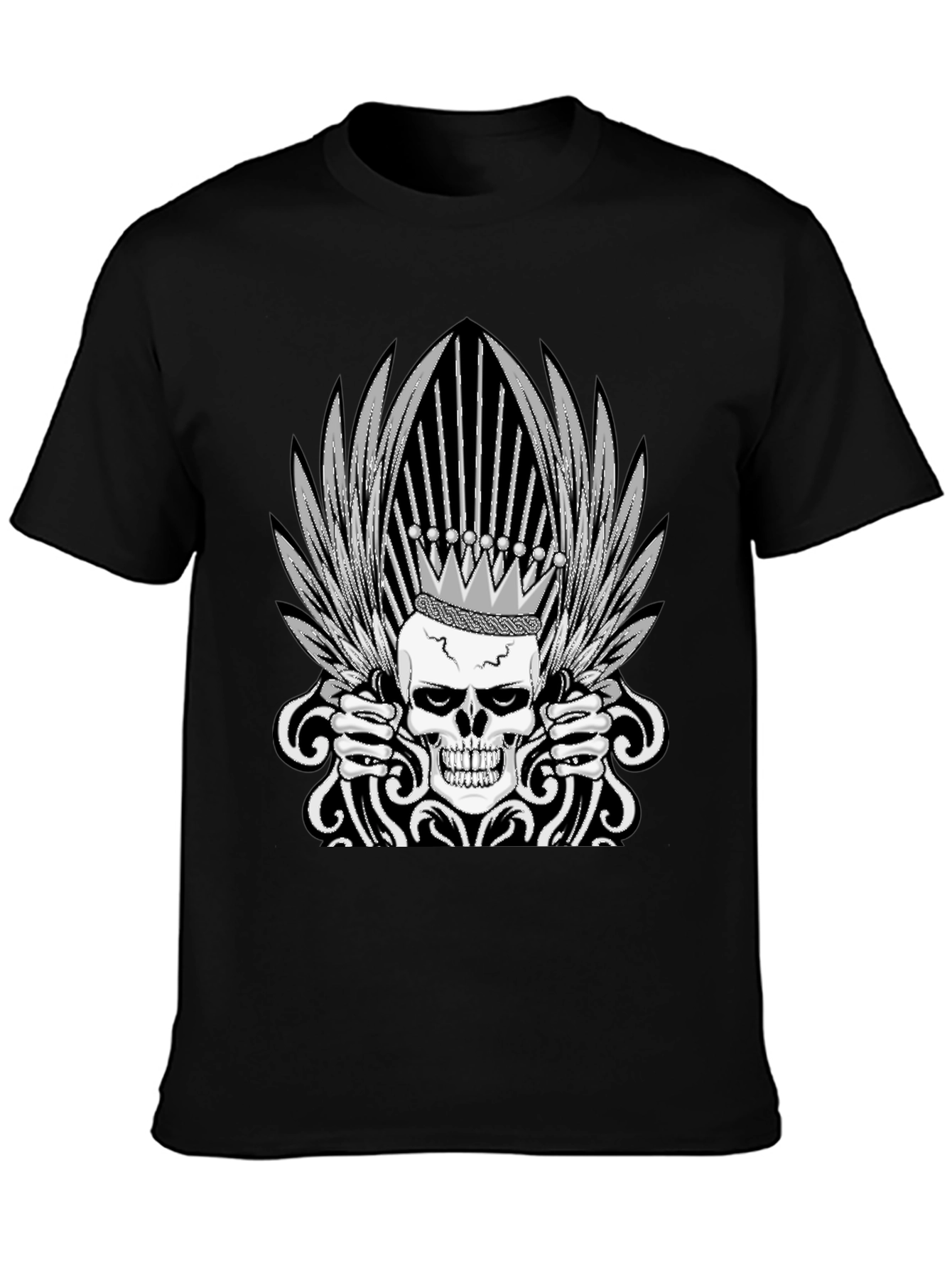 Skull King Graphic Tee - Black T-Shirt
