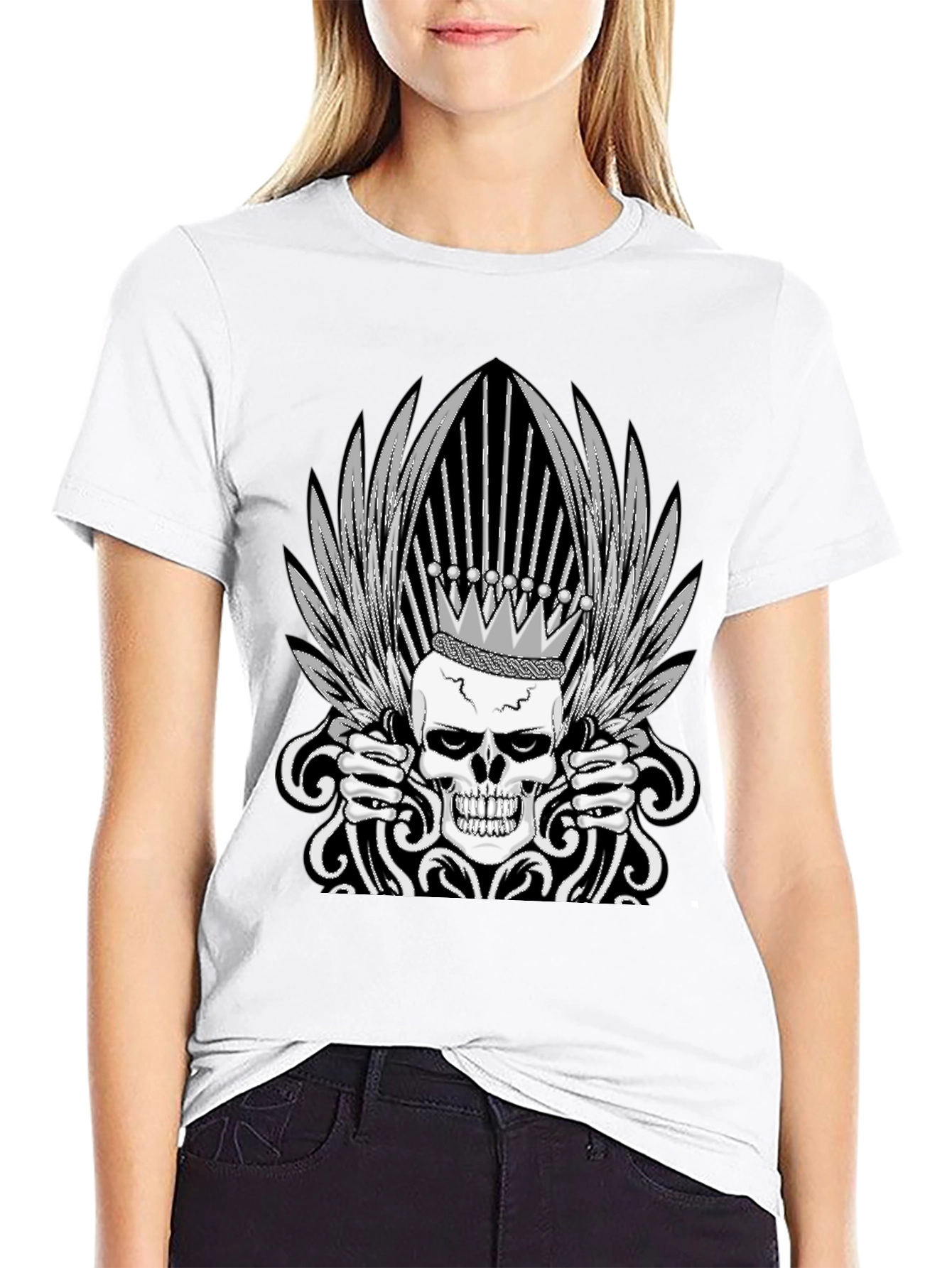 Skull King Graphic Tee - Black T-Shirt