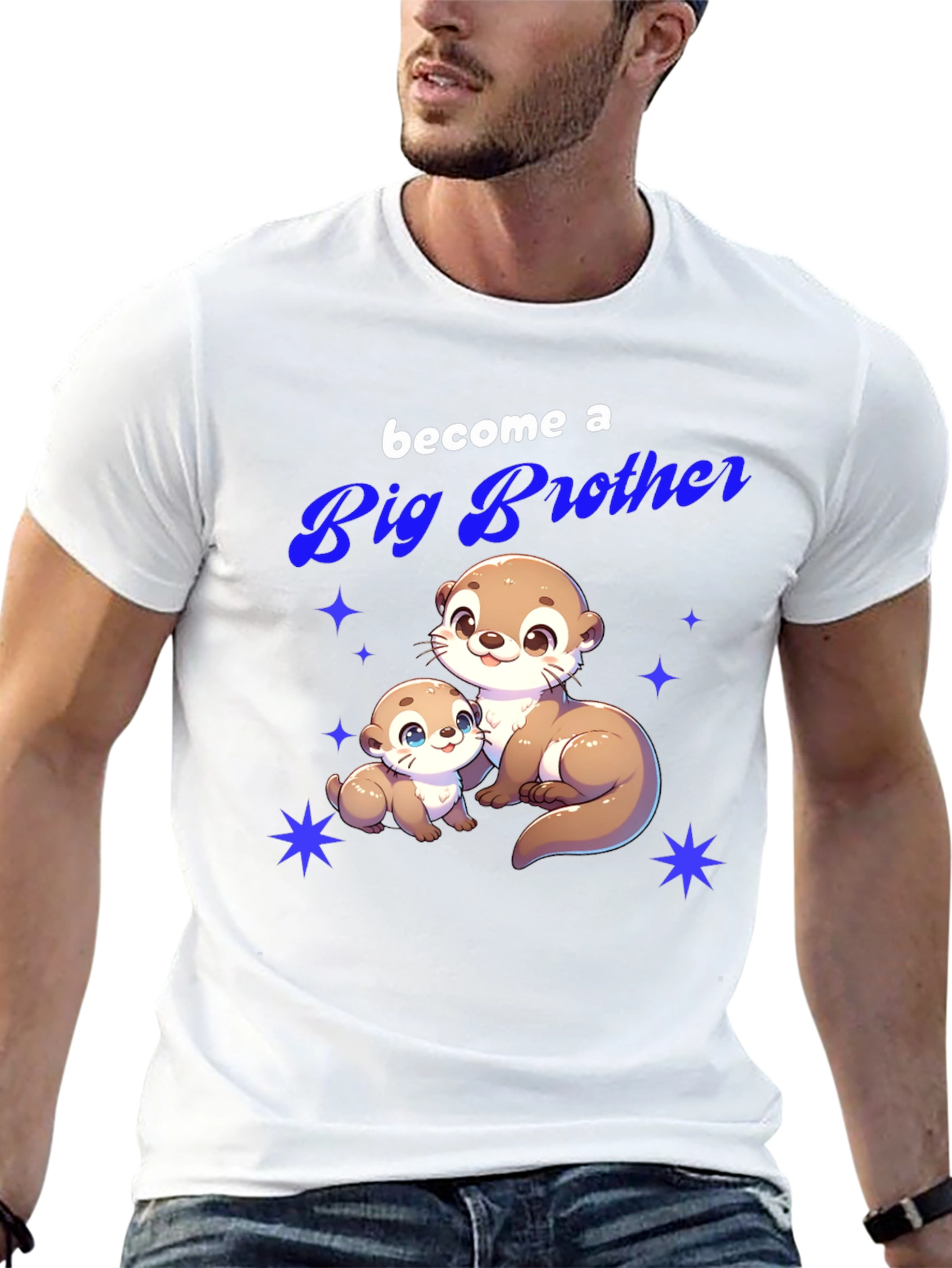 Big Brother Otter T-Shirt - Cute Animal Tee