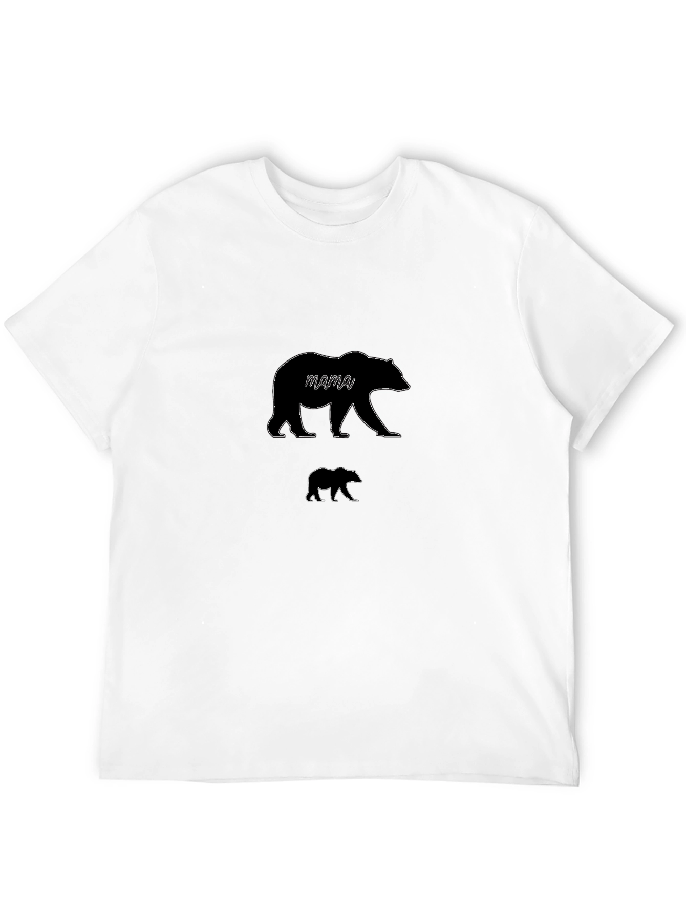 Mama Bear T-Shirt - Black Cotton Graphic Tee