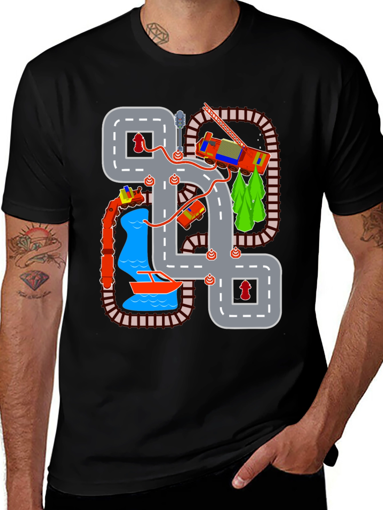 Playful City Road T-Shirt
