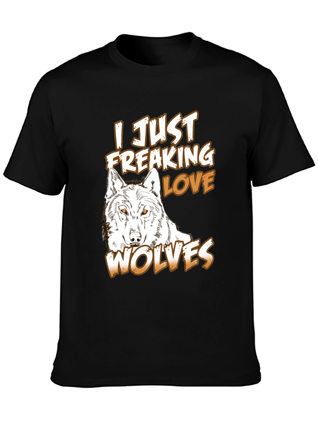 Wolf Lover T-Shirt - Freaking Love Wolves Graphic Tee