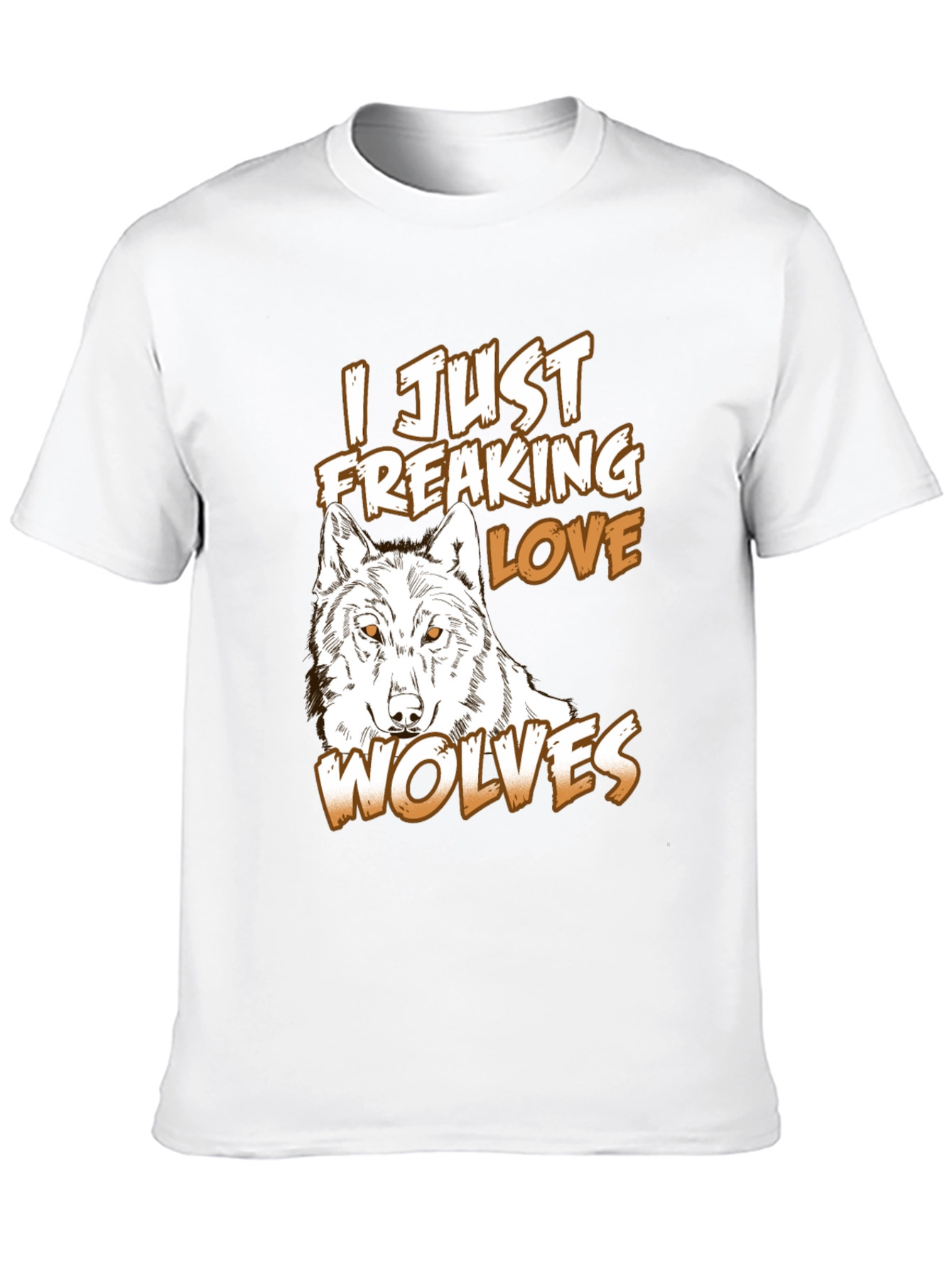 Wolf Lover T-Shirt - Freaking Love Wolves Graphic Tee
