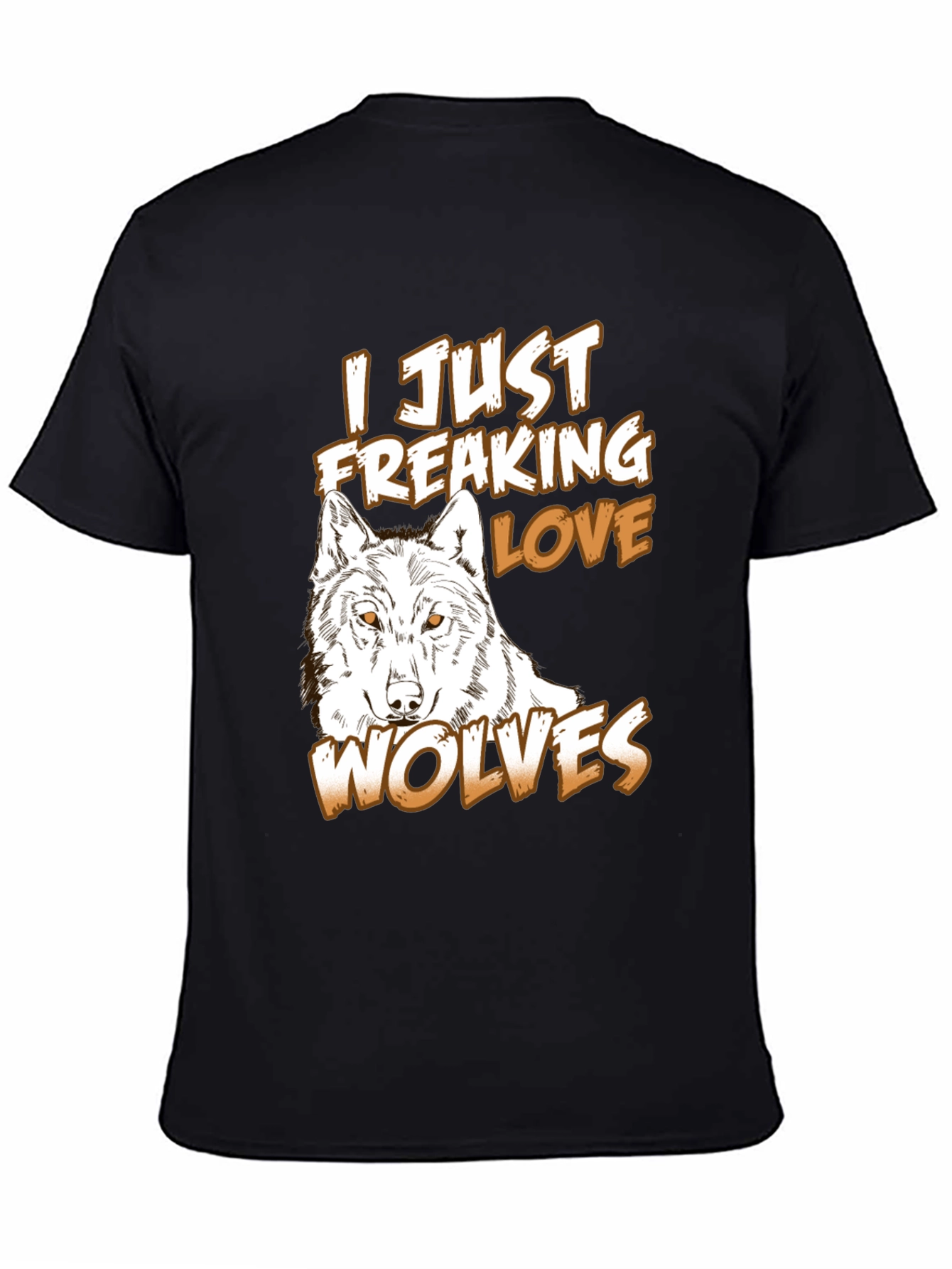 Wolf Lover T-Shirt - Freaking Love Wolves Graphic Tee