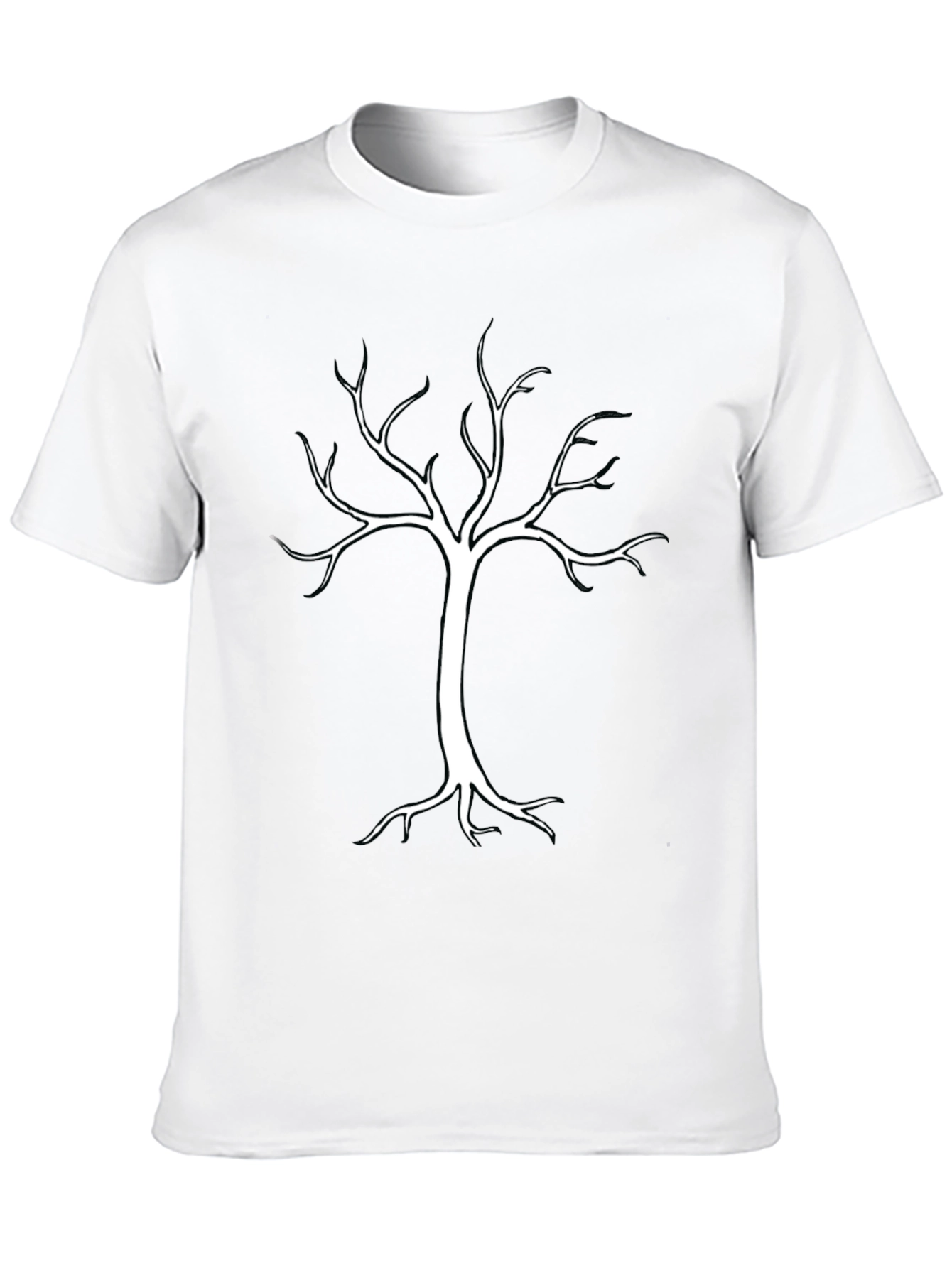 Black Tree Graphic Tee - Mens Casual Shirt