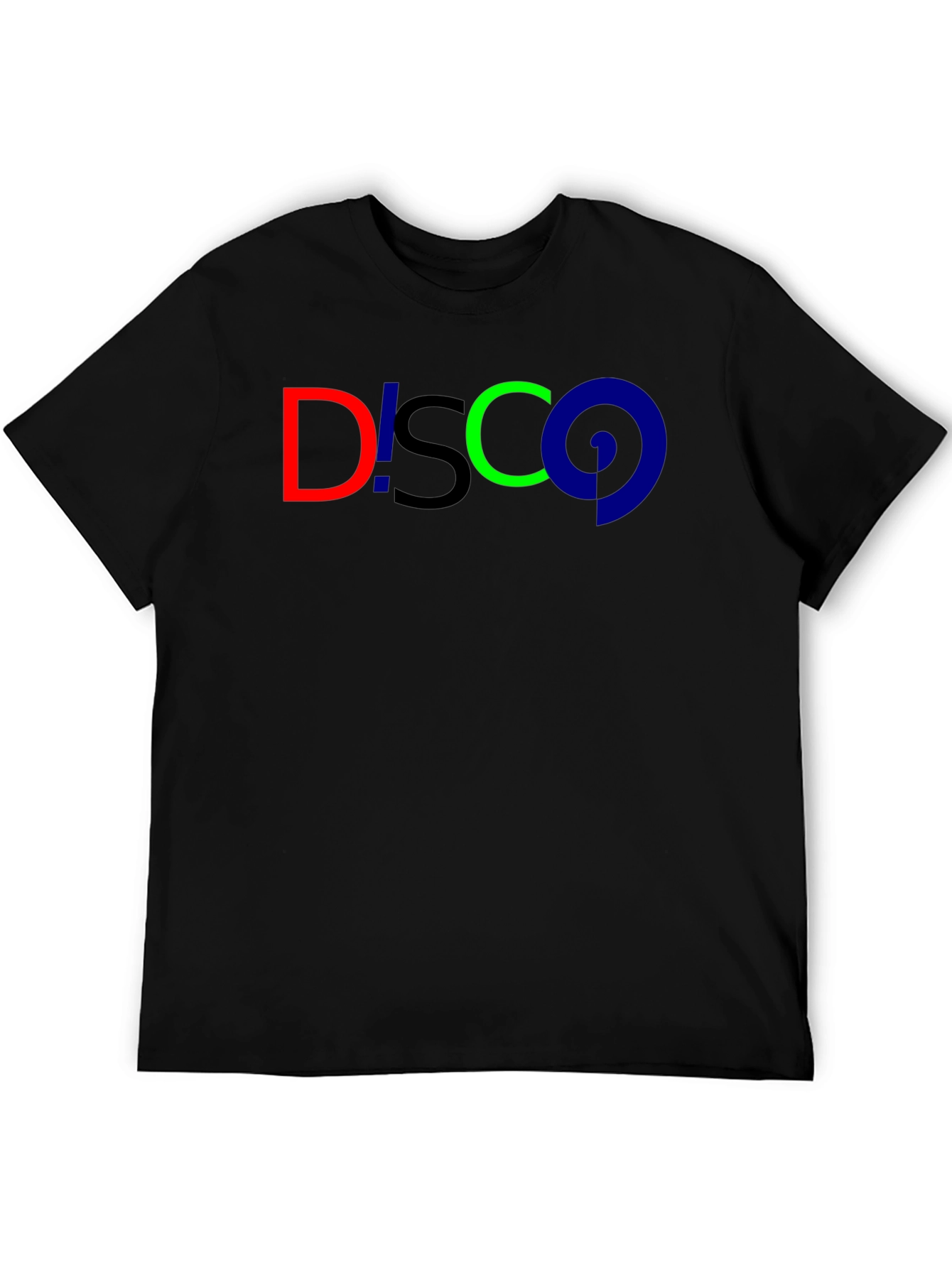 Disco Graphic Tee - Black Cotton T-Shirt